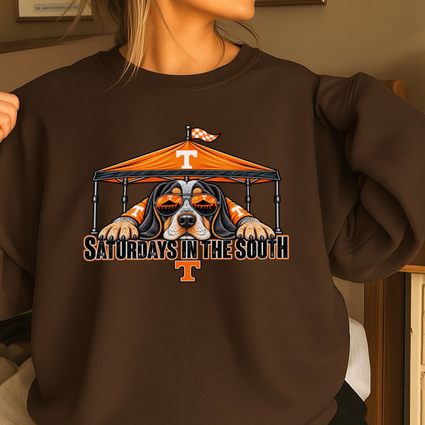Saturdays In The South Tennessee  Crewneck Sweatshirt