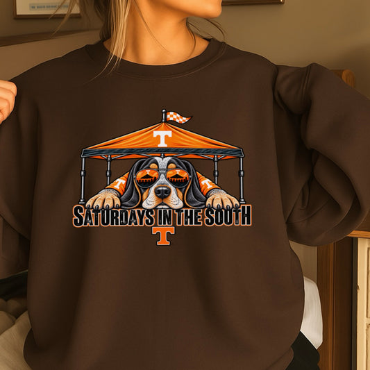 Saturdays In The South Tennessee  Crewneck Sweatshirt