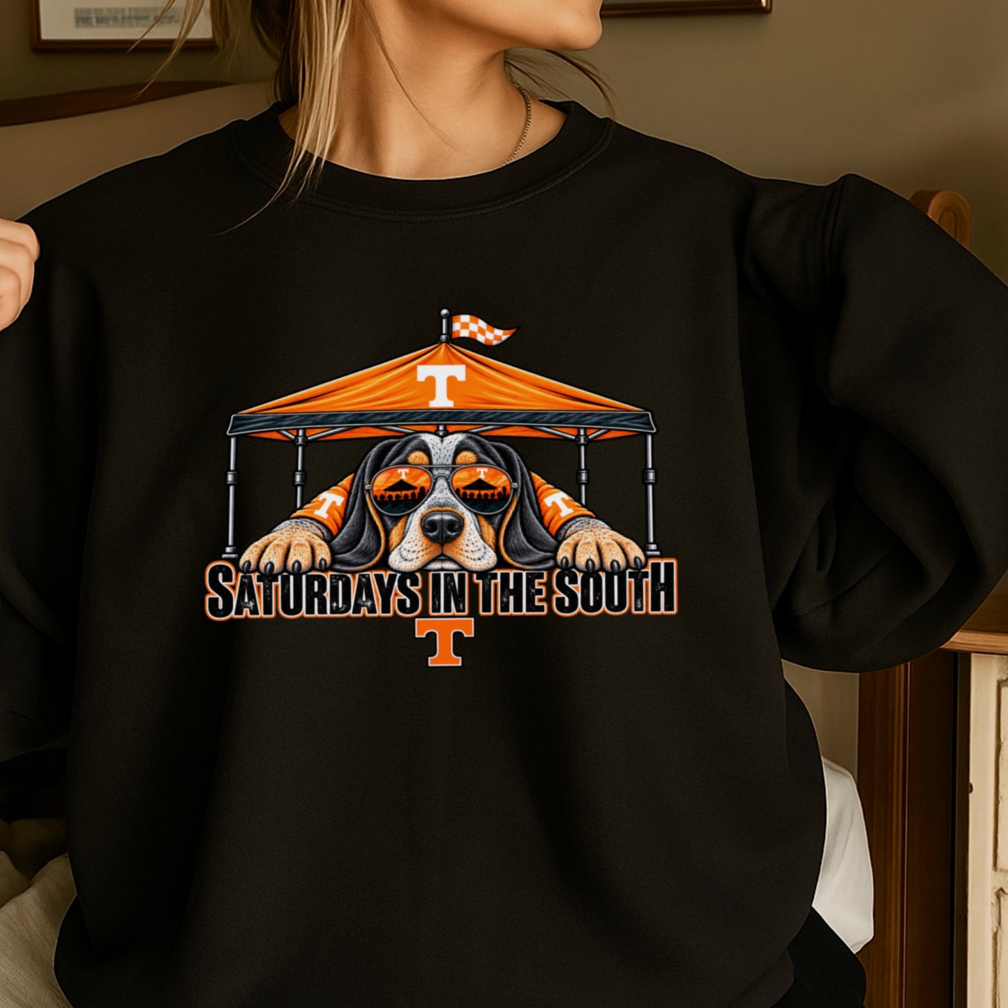 Saturdays In The South Tennessee  Crewneck Sweatshirt