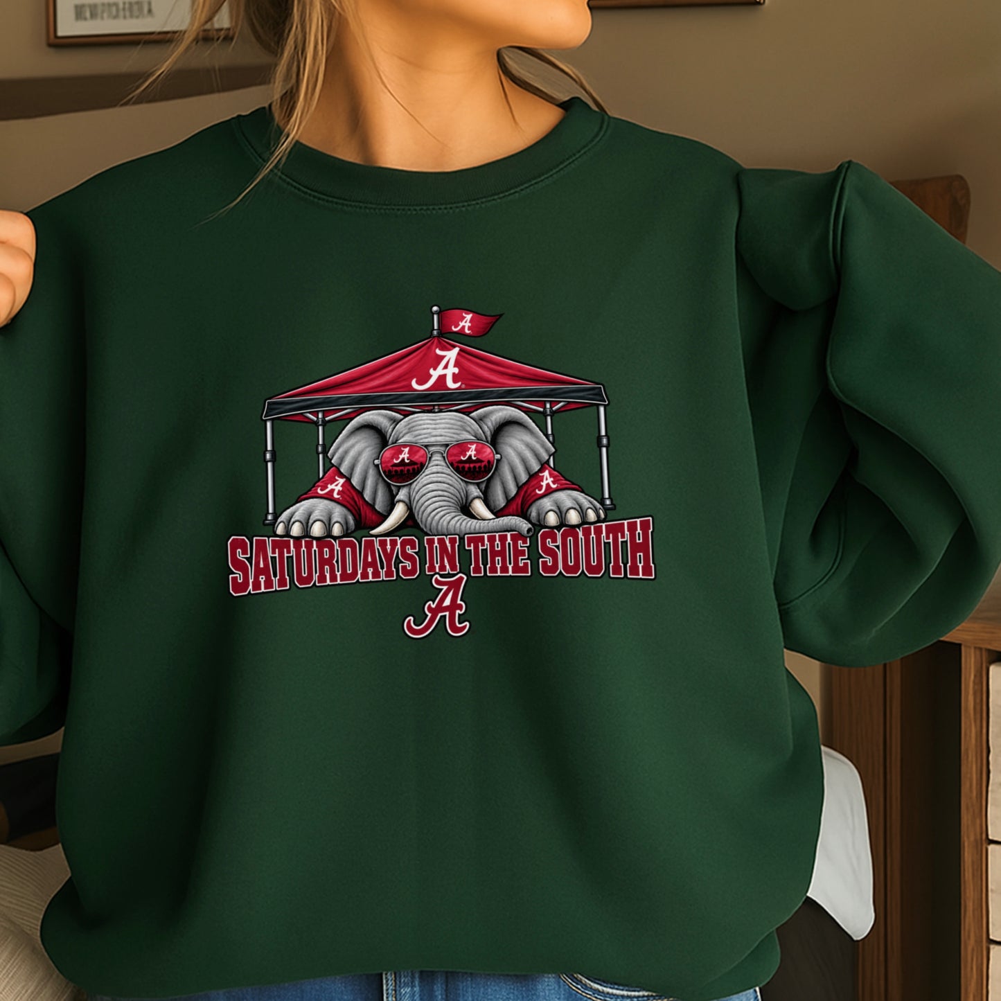 Saturdays In The South Crewneck Sweatshirt