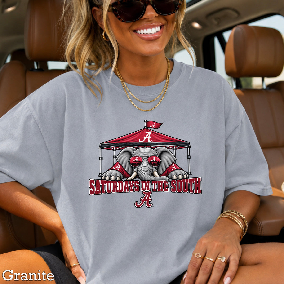Saturdays In The South Comfort Color Graphic Tee