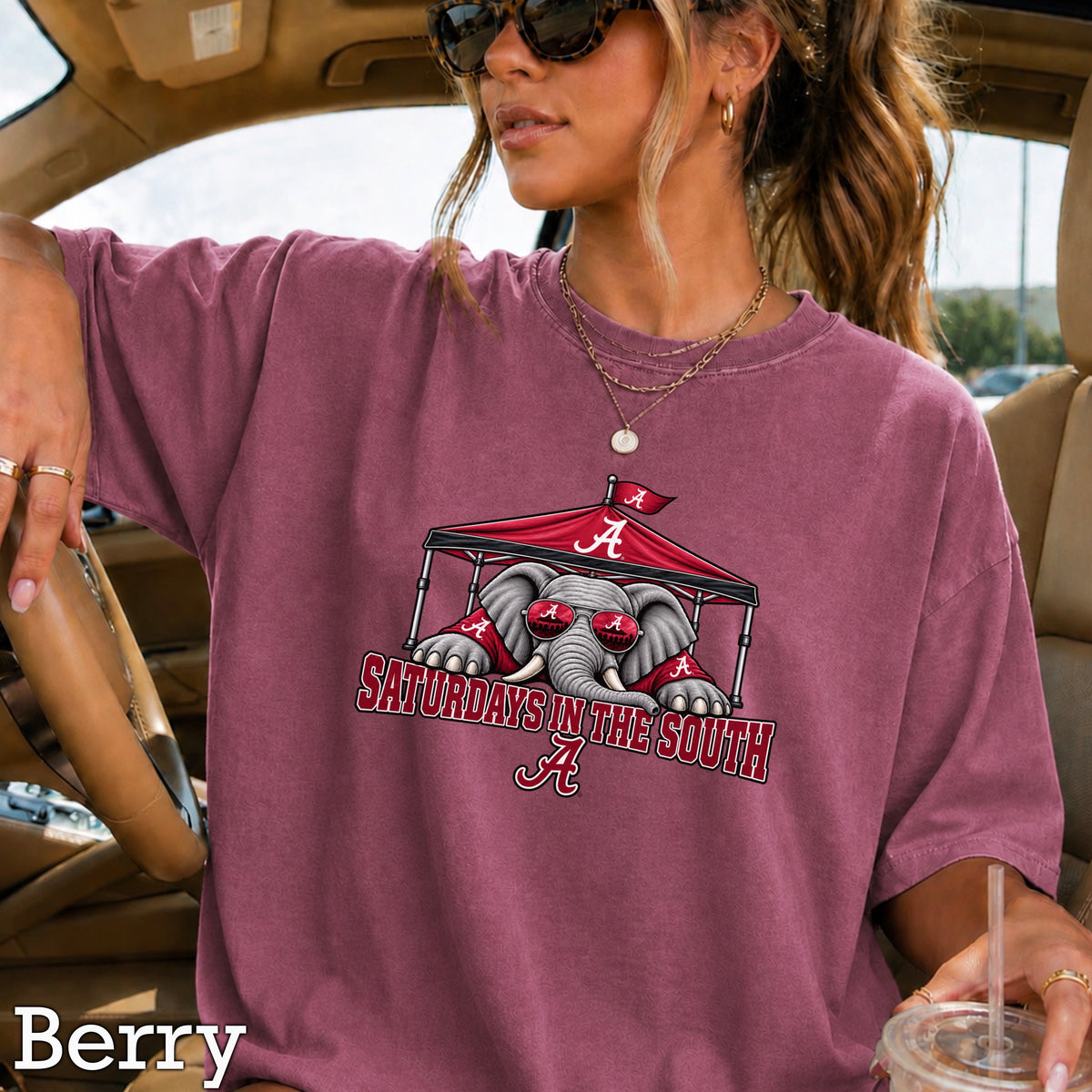 Saturdays In The South Comfort Color Graphic Tee