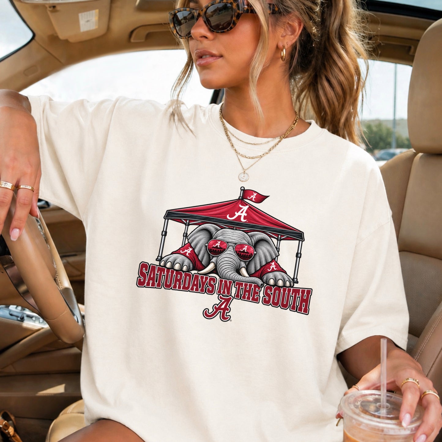 Saturdays In The South Comfort Color Graphic Tee