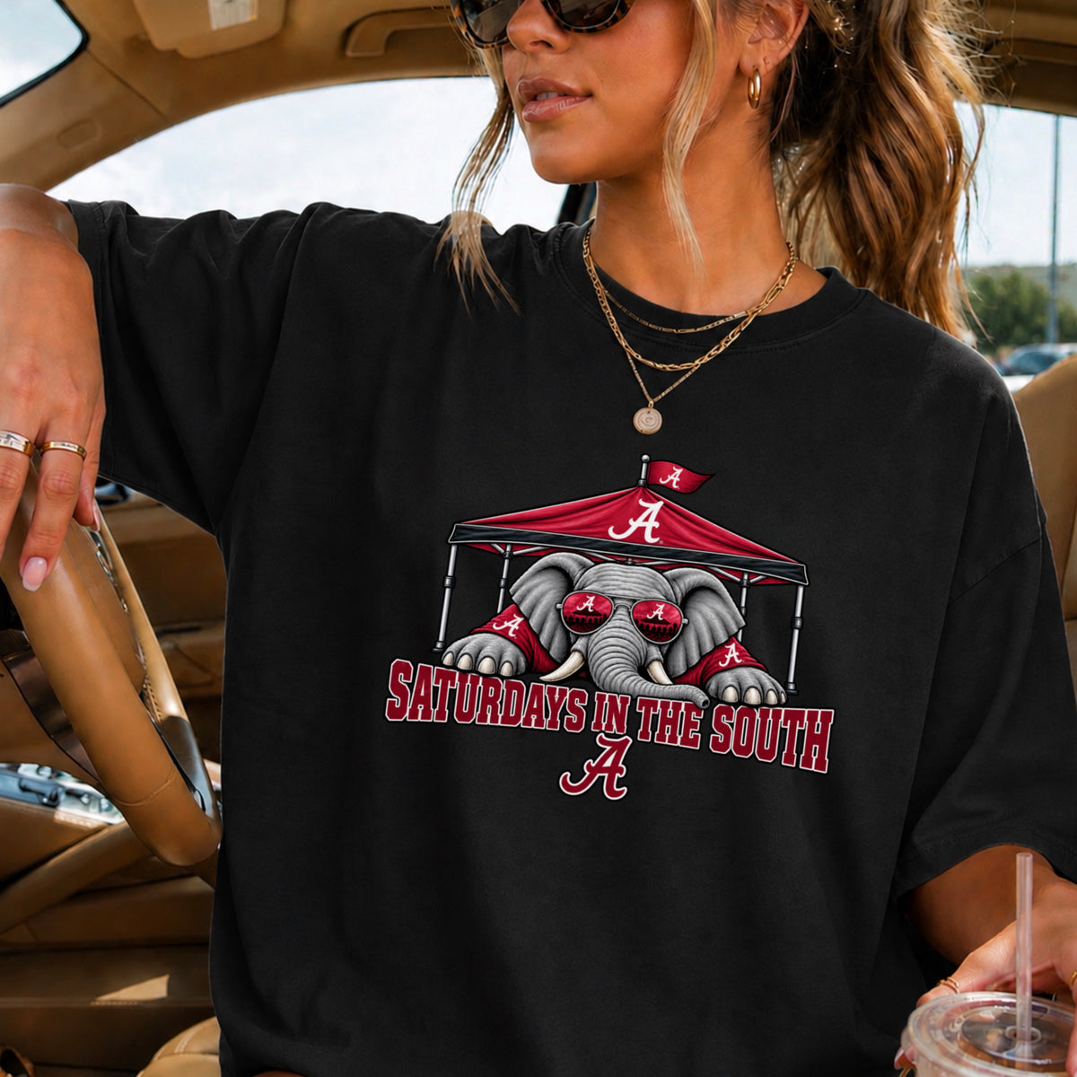 Saturdays In The South Comfort Color Graphic Tee