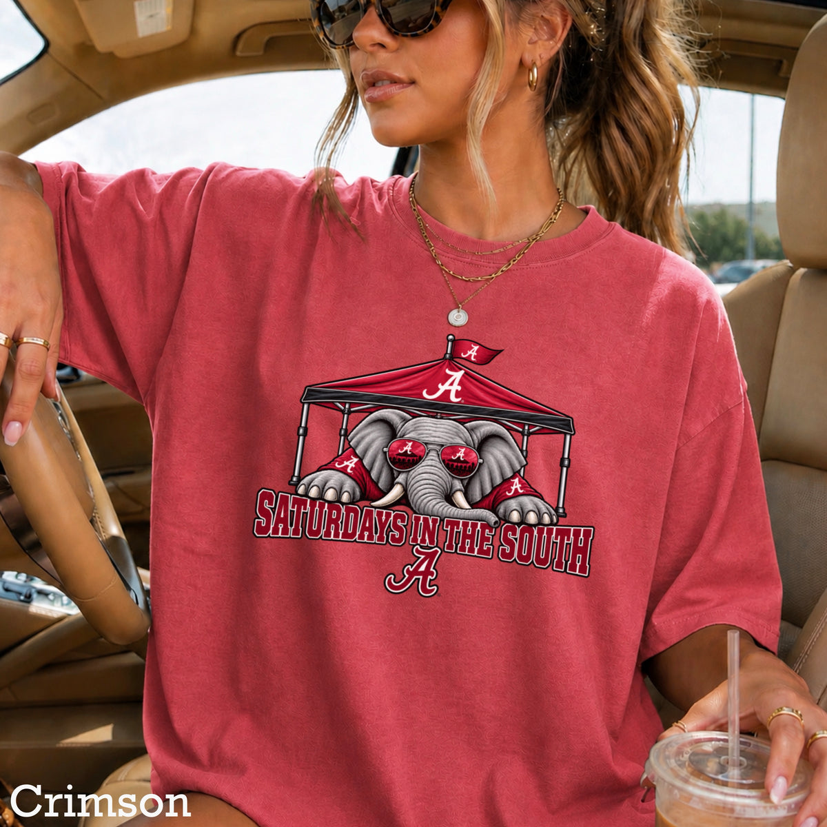 Saturdays In The South Comfort Color Graphic Tee