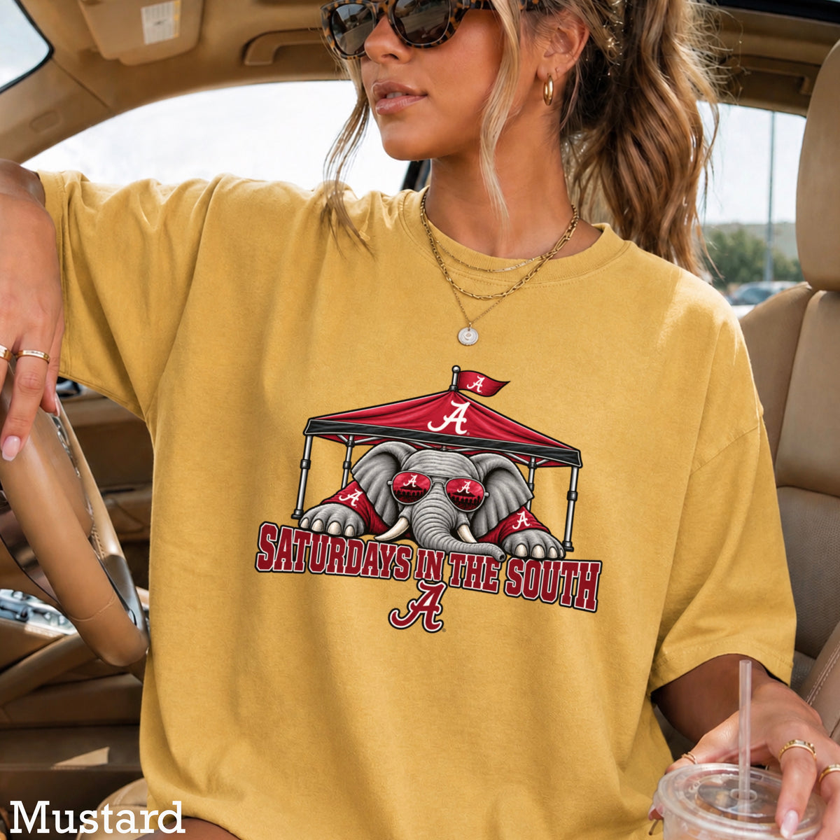 Saturdays In The South Comfort Color Graphic Tee