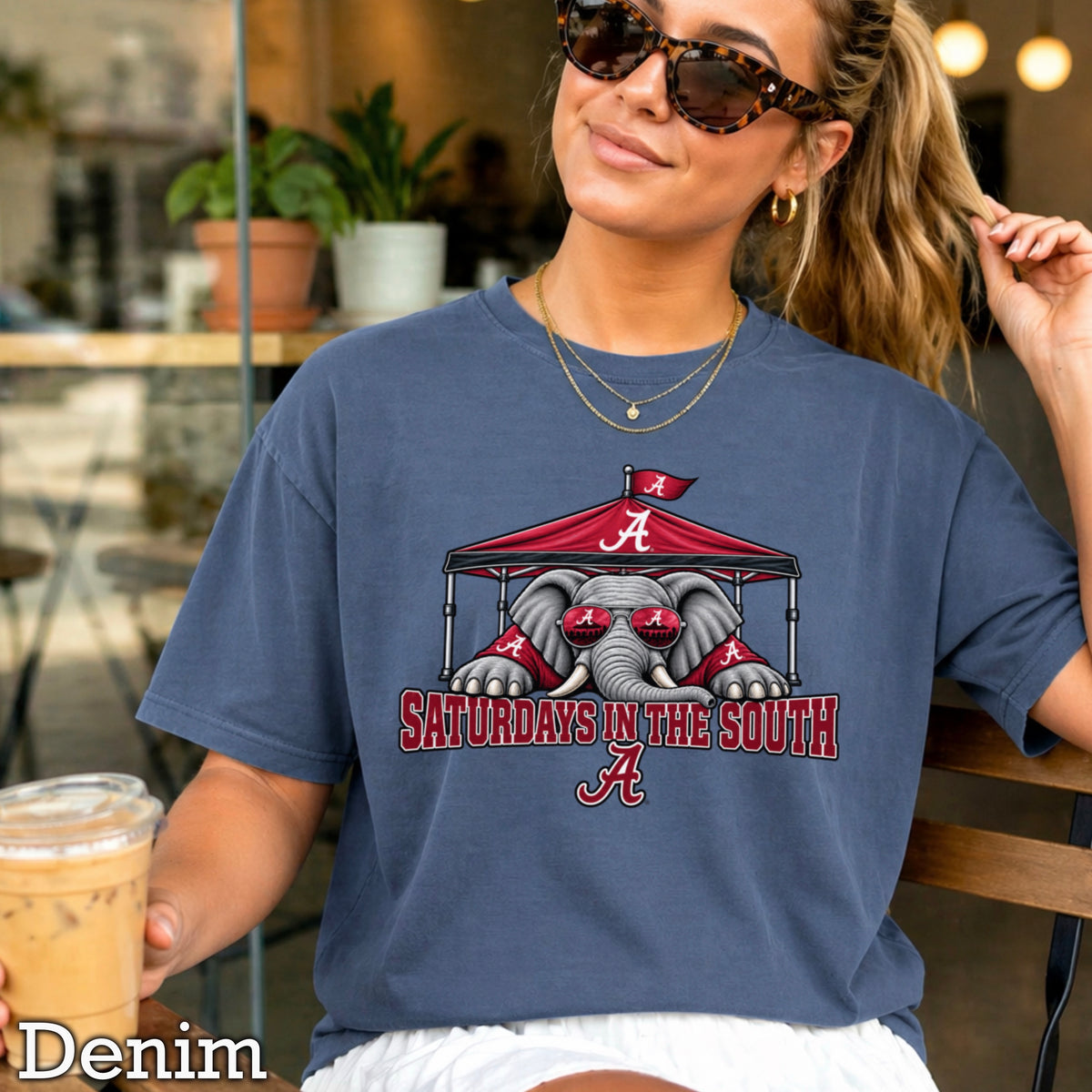 Saturdays In The South Comfort Color Graphic Tee