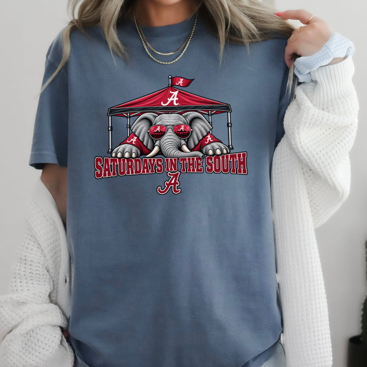 Saturdays In The South Comfort Color Graphic Tee