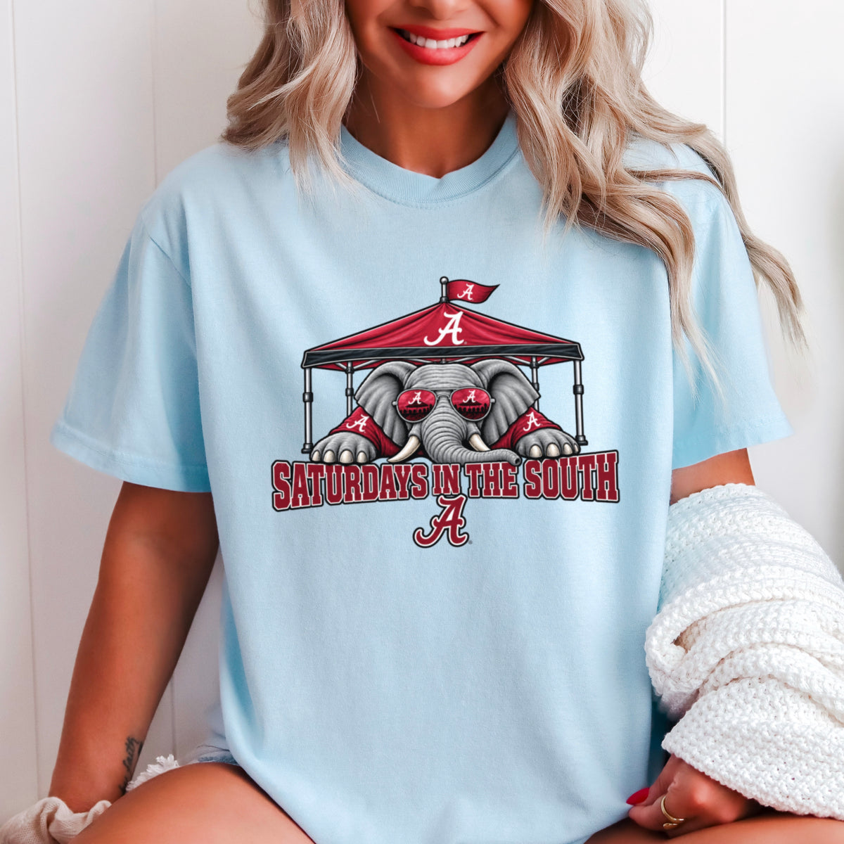 Saturdays In The South Comfort Color Graphic Tee