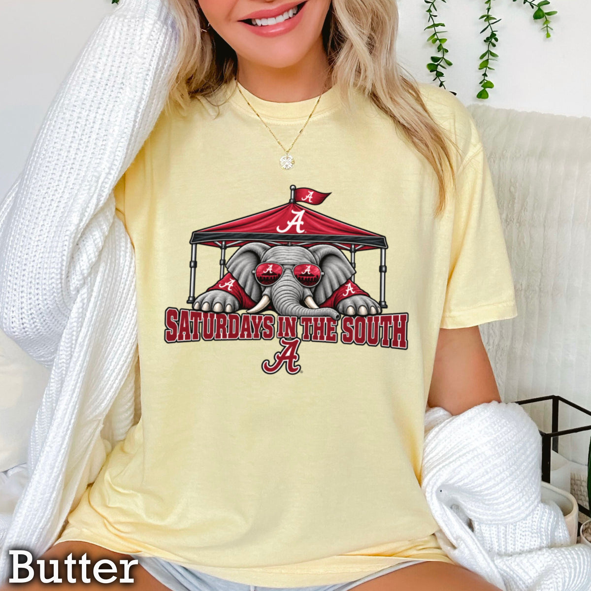 Saturdays In The South Comfort Color Graphic Tee