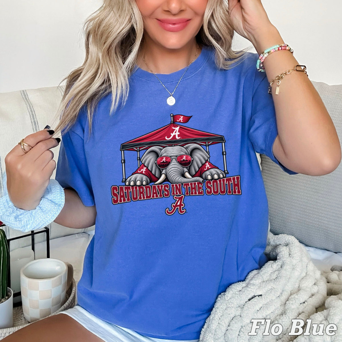 Saturdays In The South Comfort Color Graphic Tee