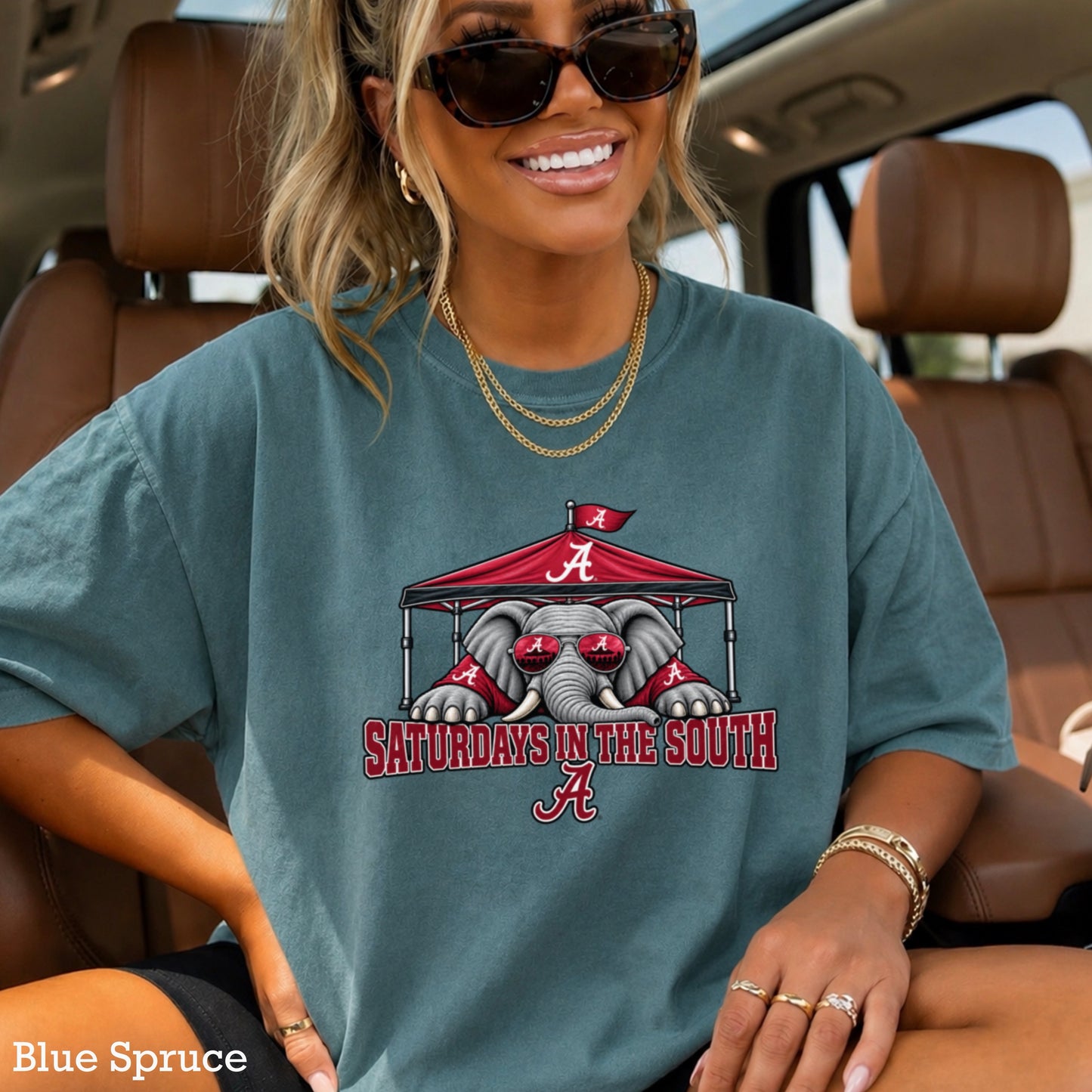 Saturdays In The South Comfort Color Graphic Tee