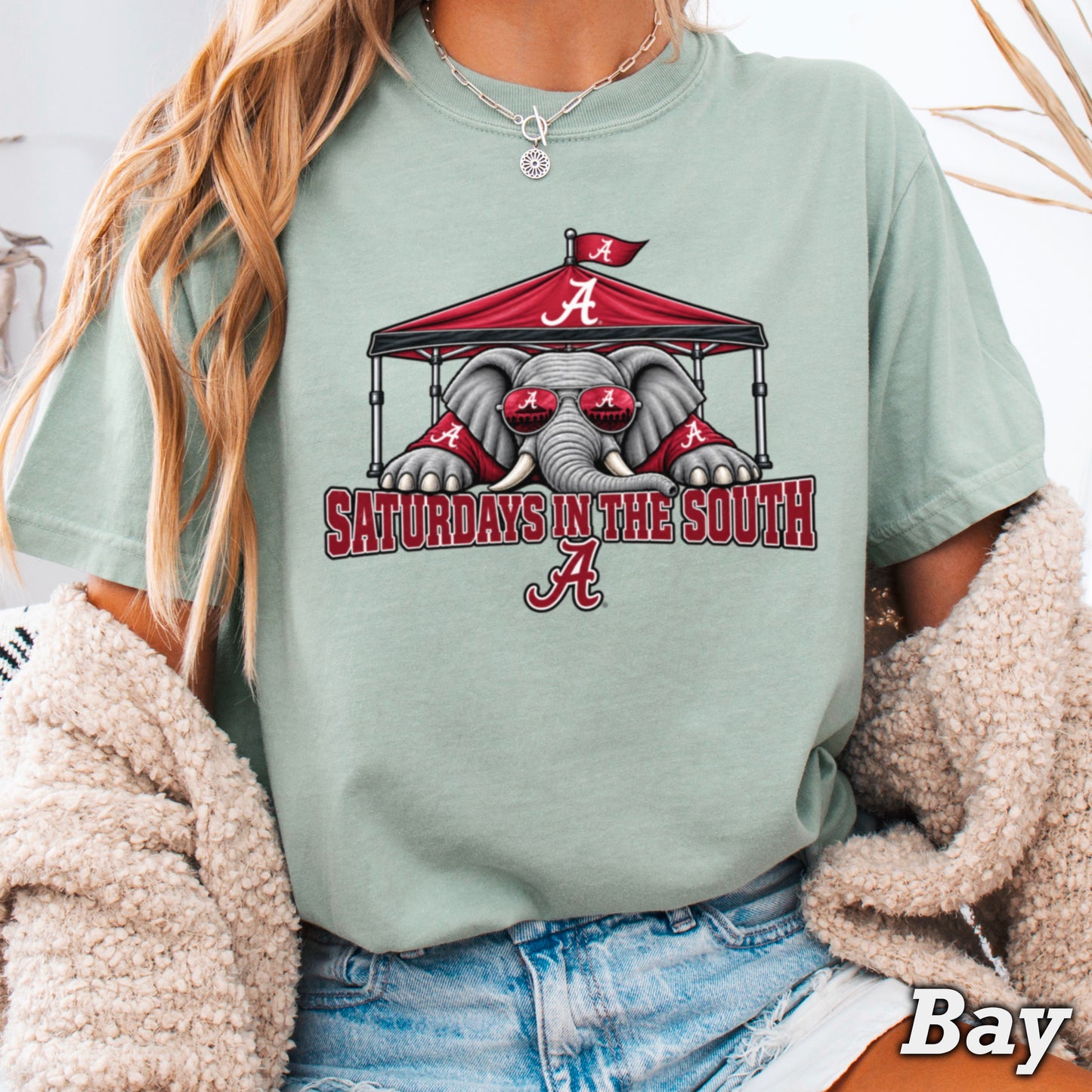 Saturdays In The South Comfort Color Graphic Tee