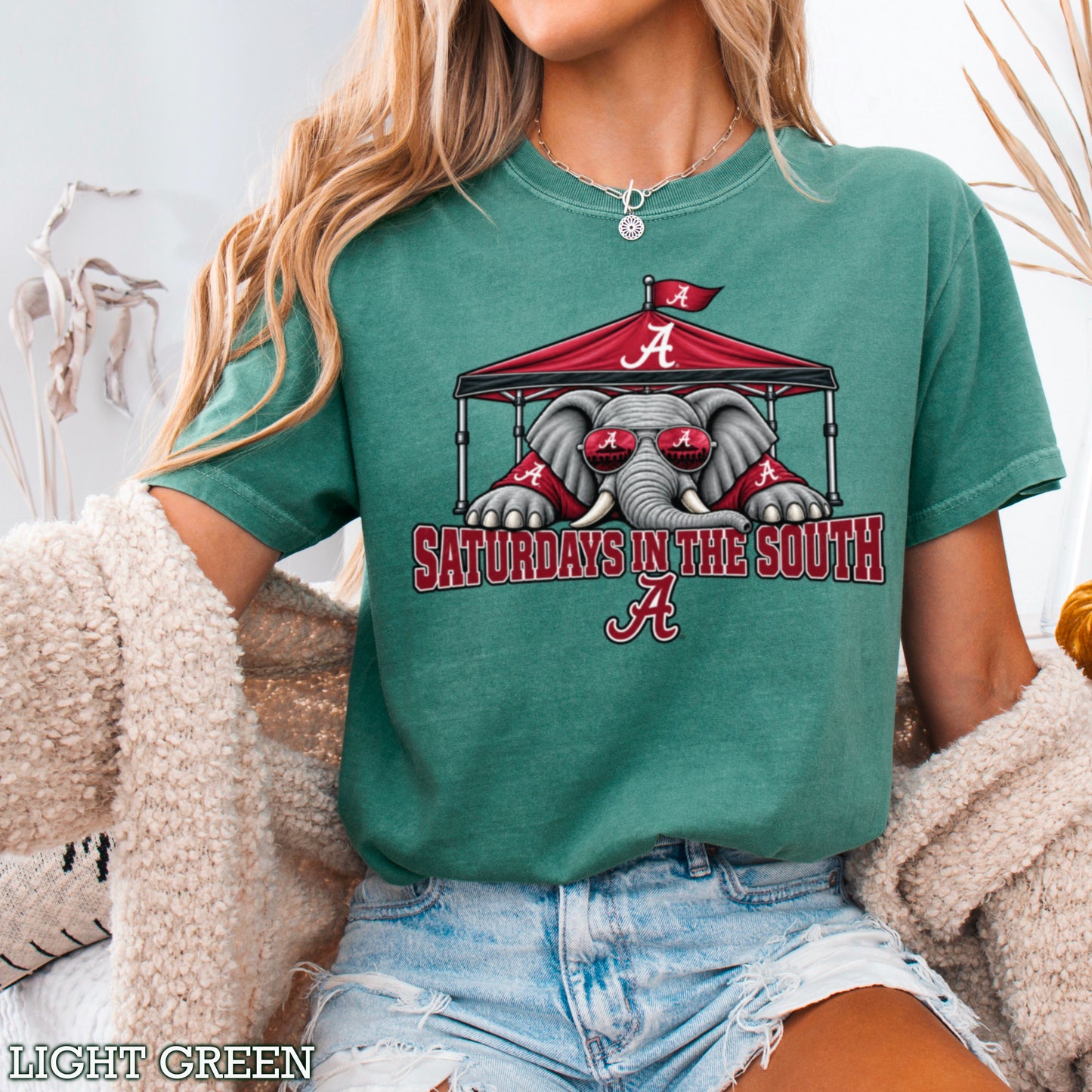 Saturdays In The South Comfort Color Graphic Tee