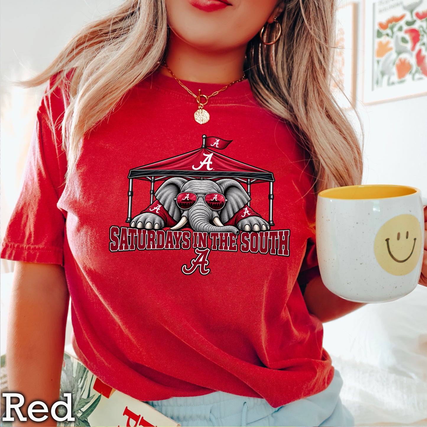 Saturdays In The South Comfort Color Graphic Tee