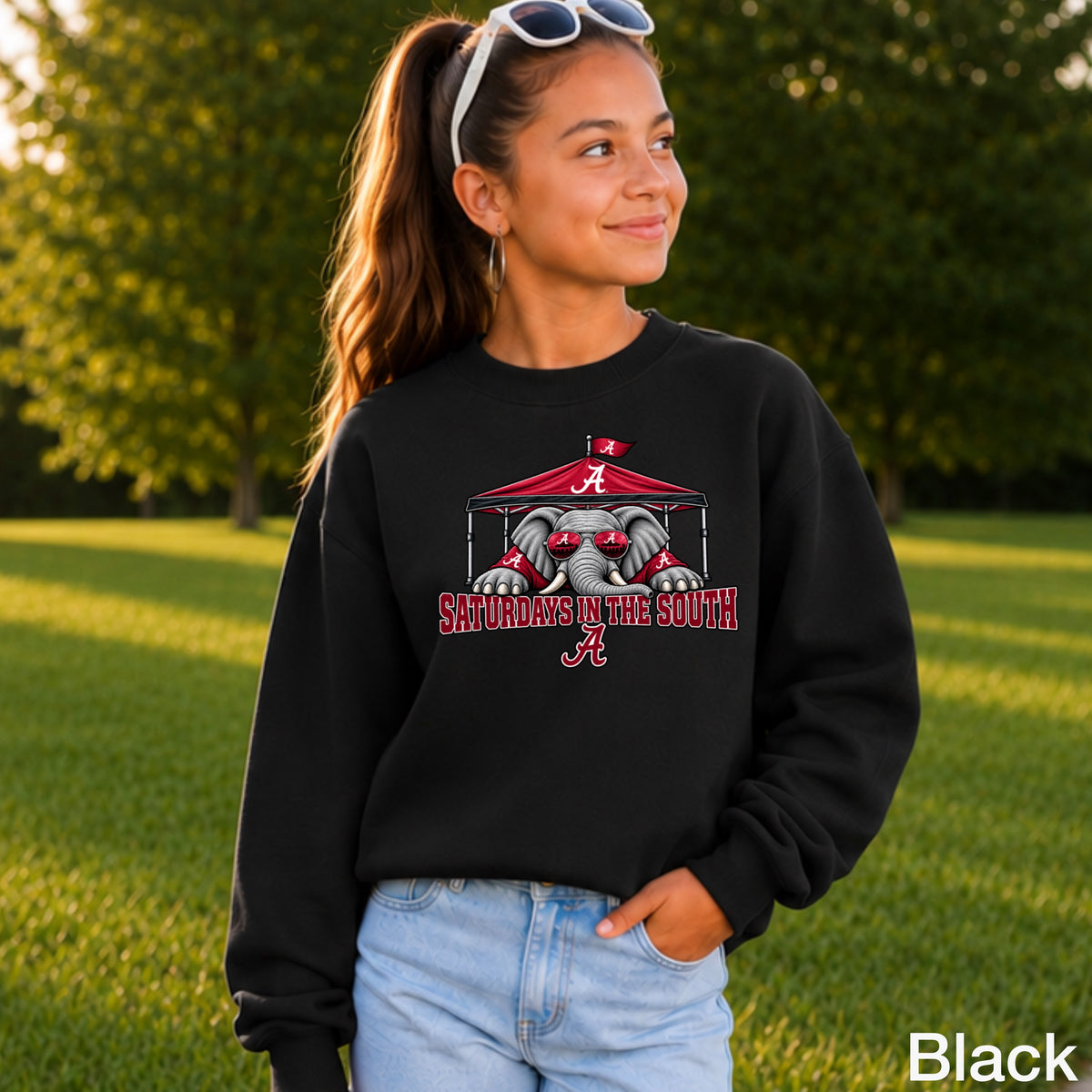Saturdays In The South Youth Crewneck Sweatshirt