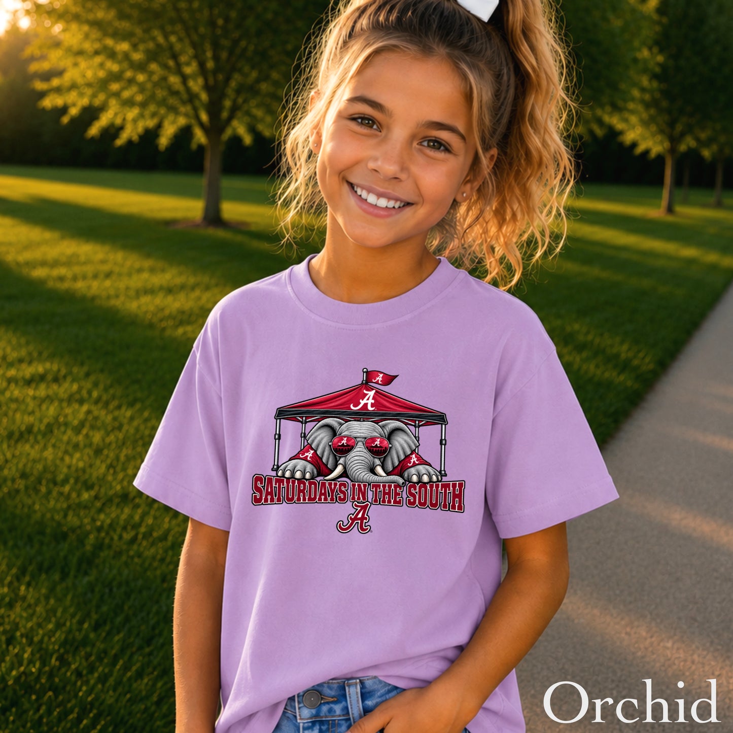 Saturdays In The South Youth Comfort Color T-Shirt