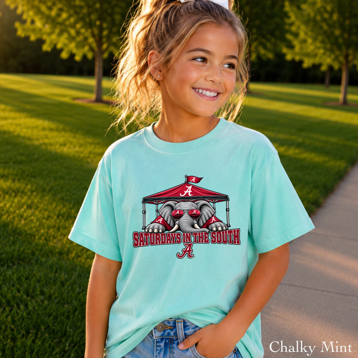 Saturdays In The South Youth Comfort Color T-Shirt