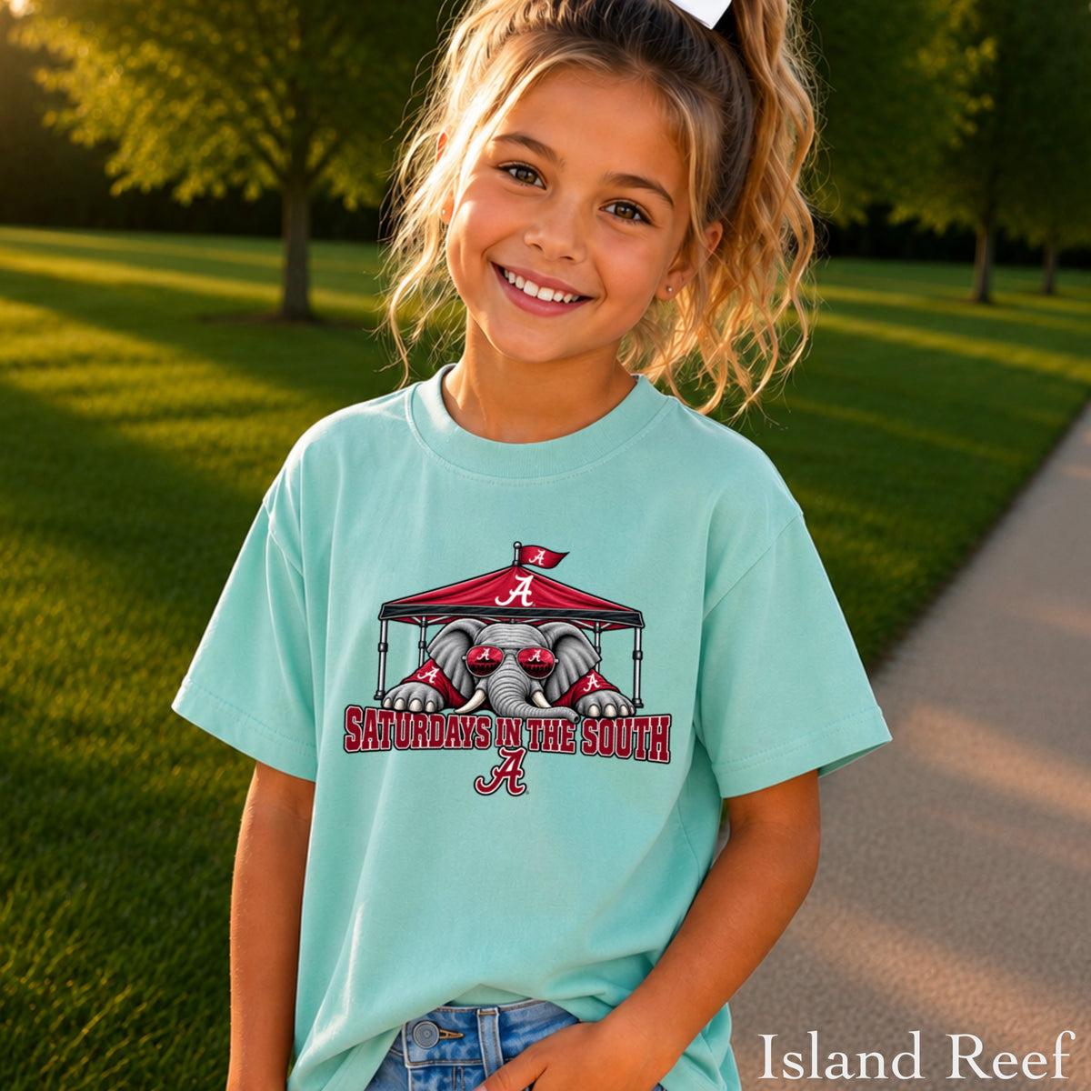 Saturdays In The South Youth Comfort Color T-Shirt
