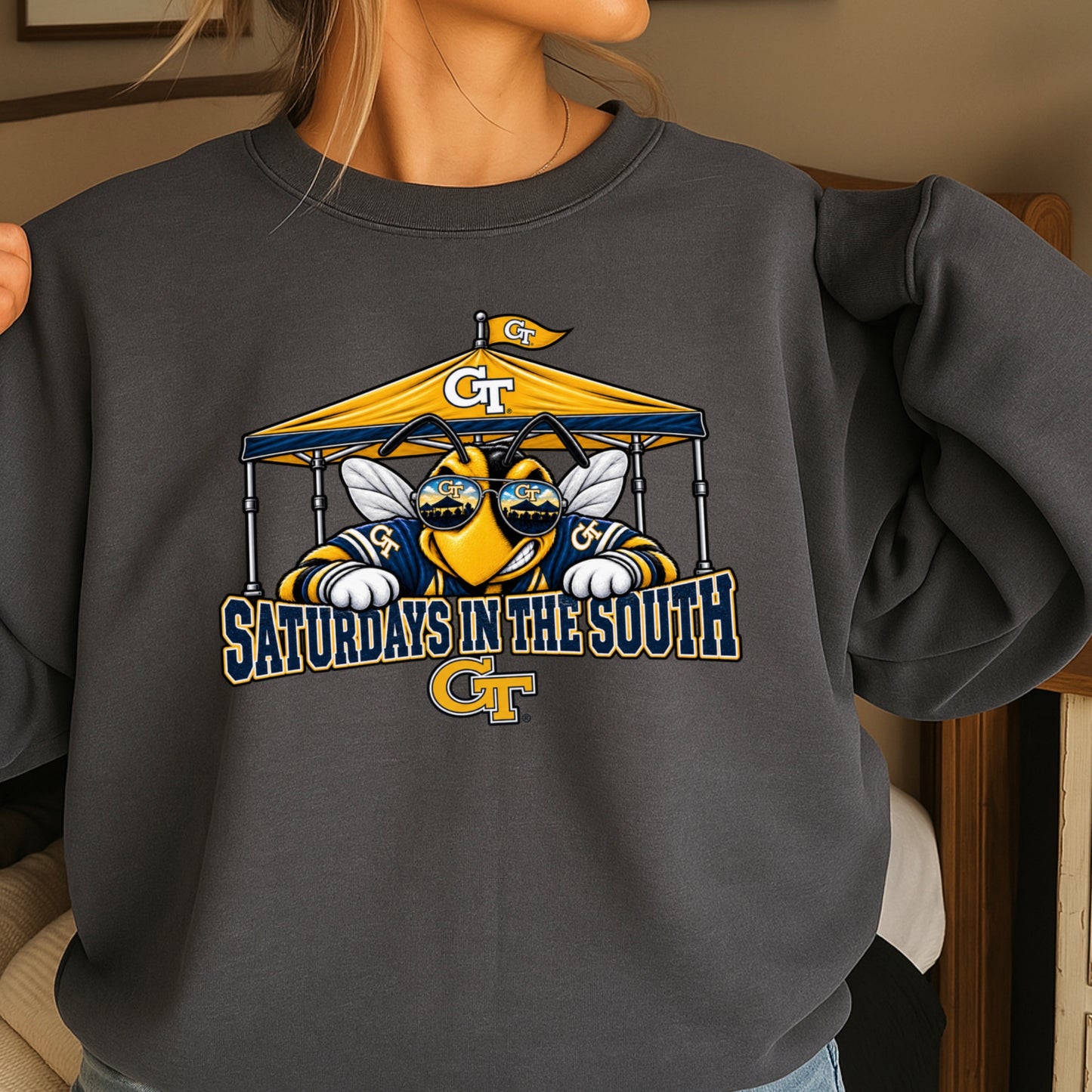 Saturdays In The South Crewneck Sweatshirt