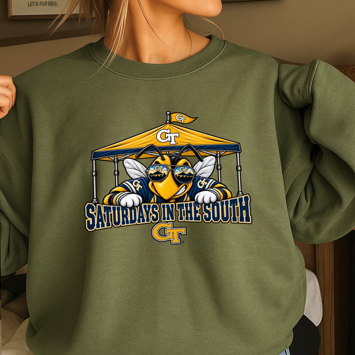 Saturdays In The South Crewneck Sweatshirt