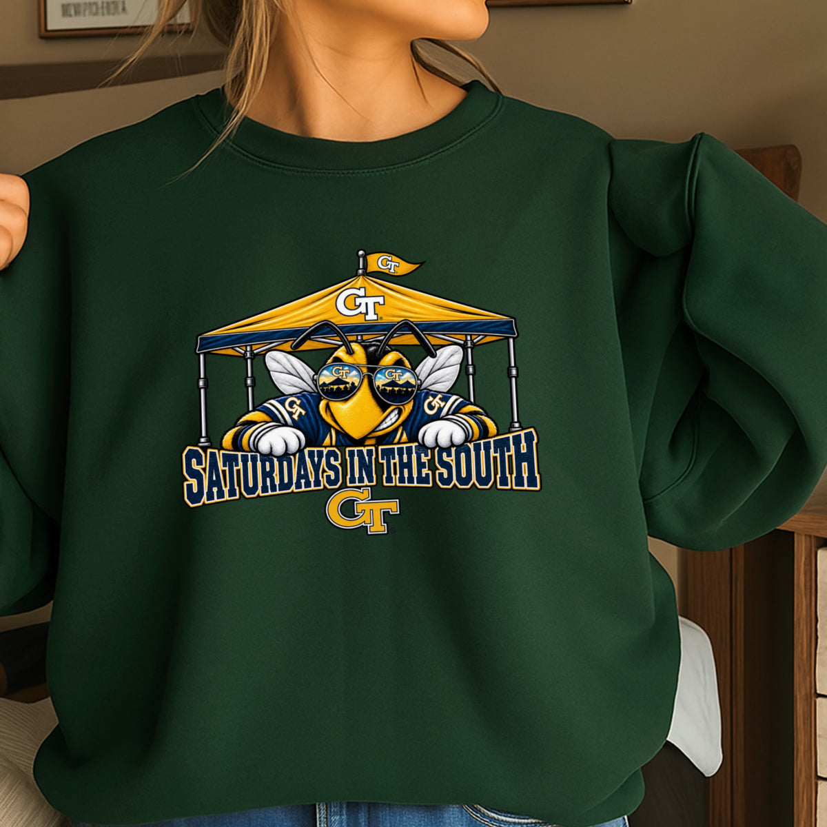 Saturdays In The South Crewneck Sweatshirt