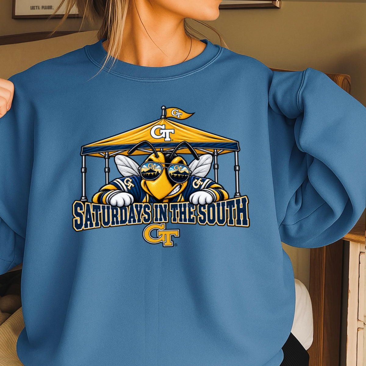 Saturdays In The South Crewneck Sweatshirt