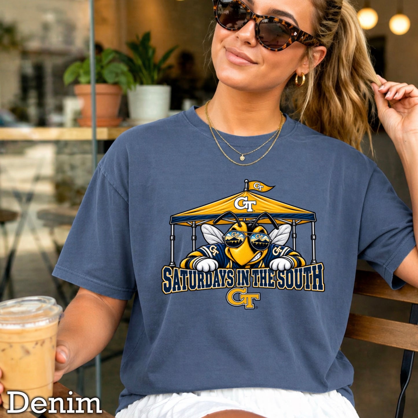 Saturdays In The South Comfort Color Graphic Tee