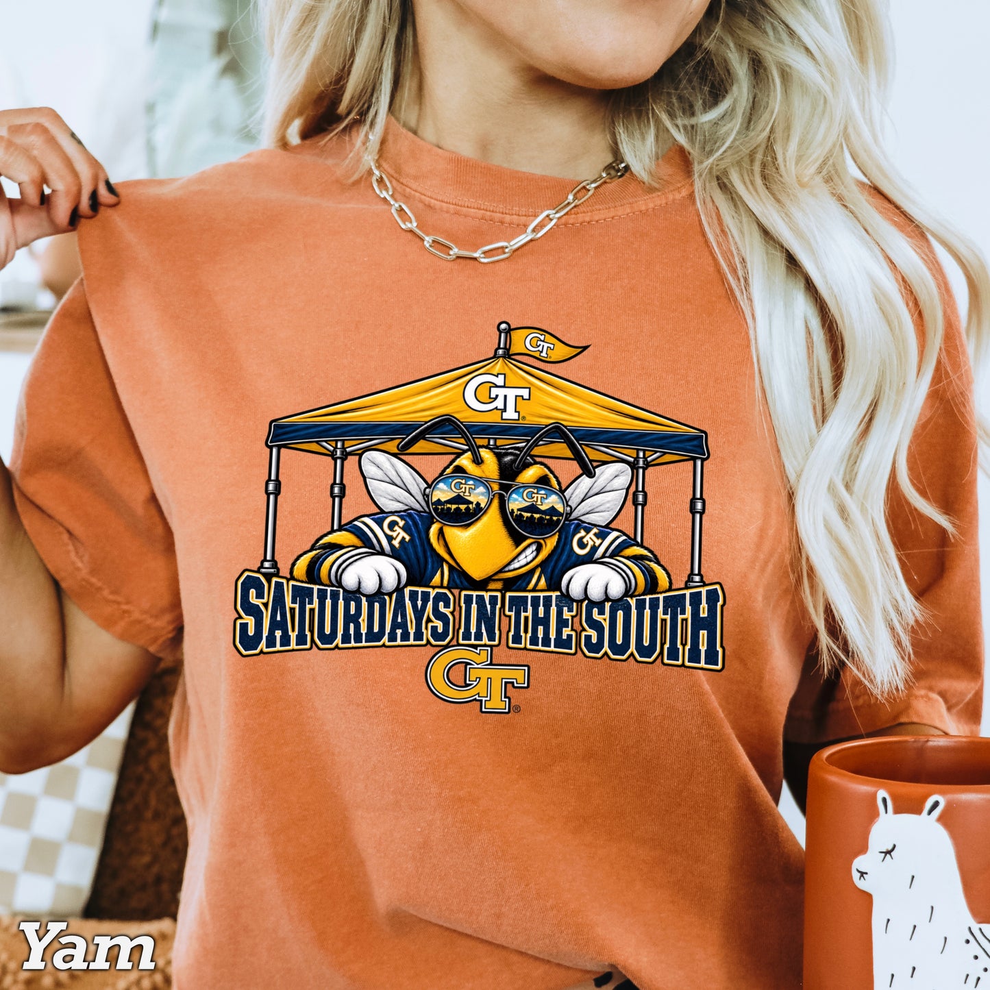 Saturdays In The South Comfort Color Graphic Tee