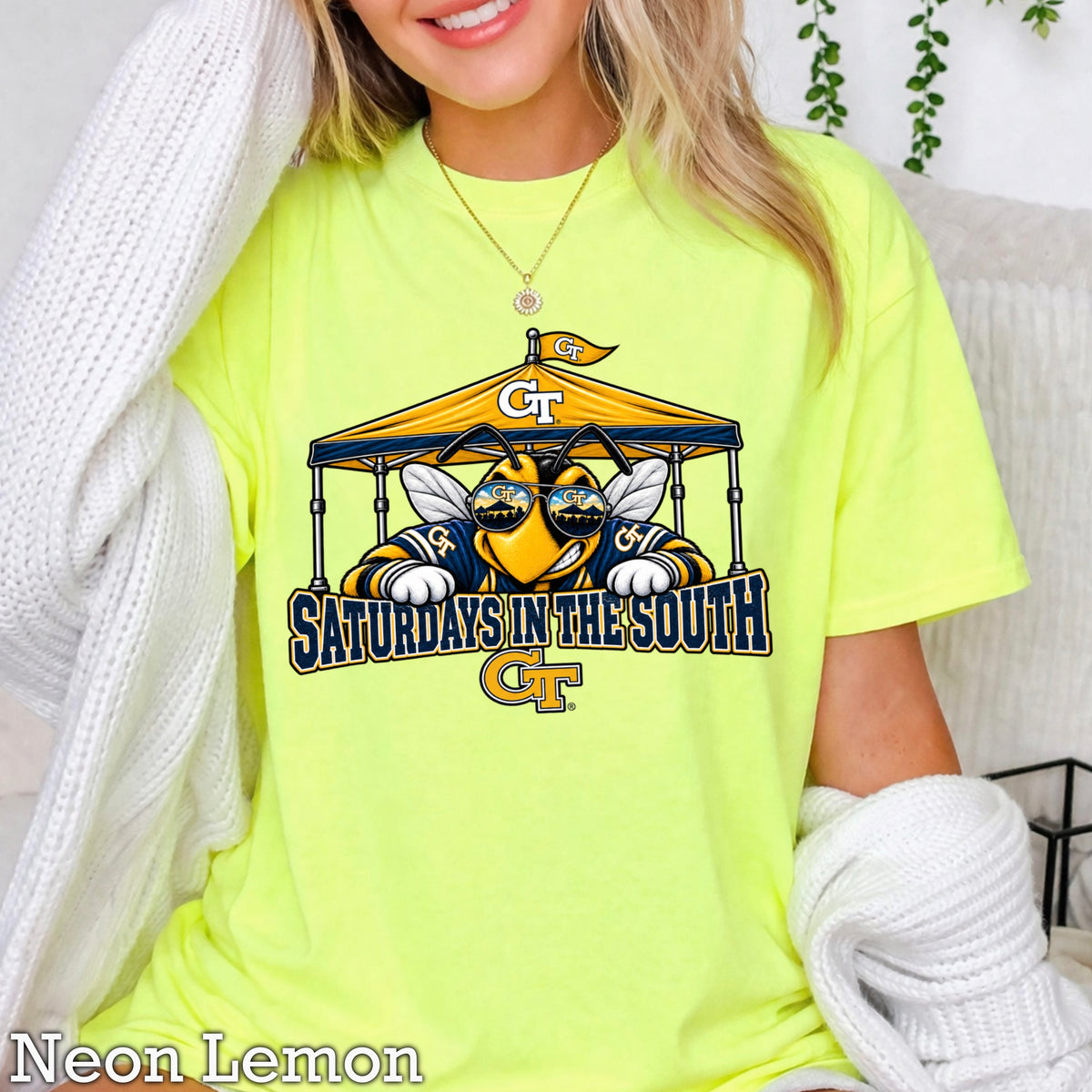 Saturdays In The South Comfort Color Graphic Tee