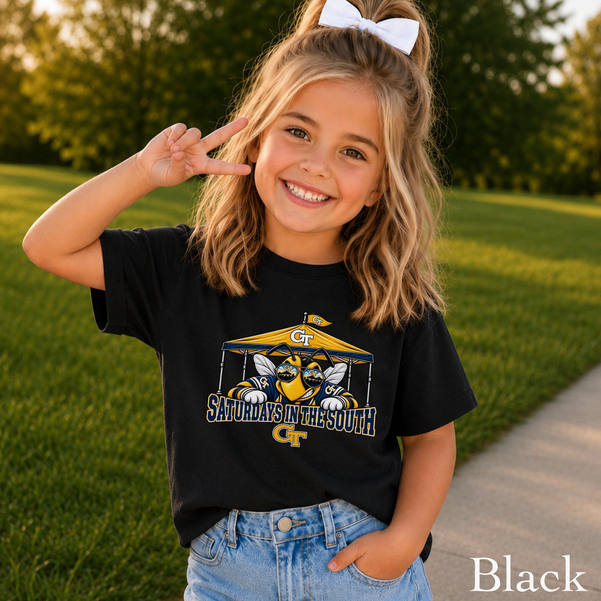 Saturdays In The South Youth Comfort Color T-Shirt