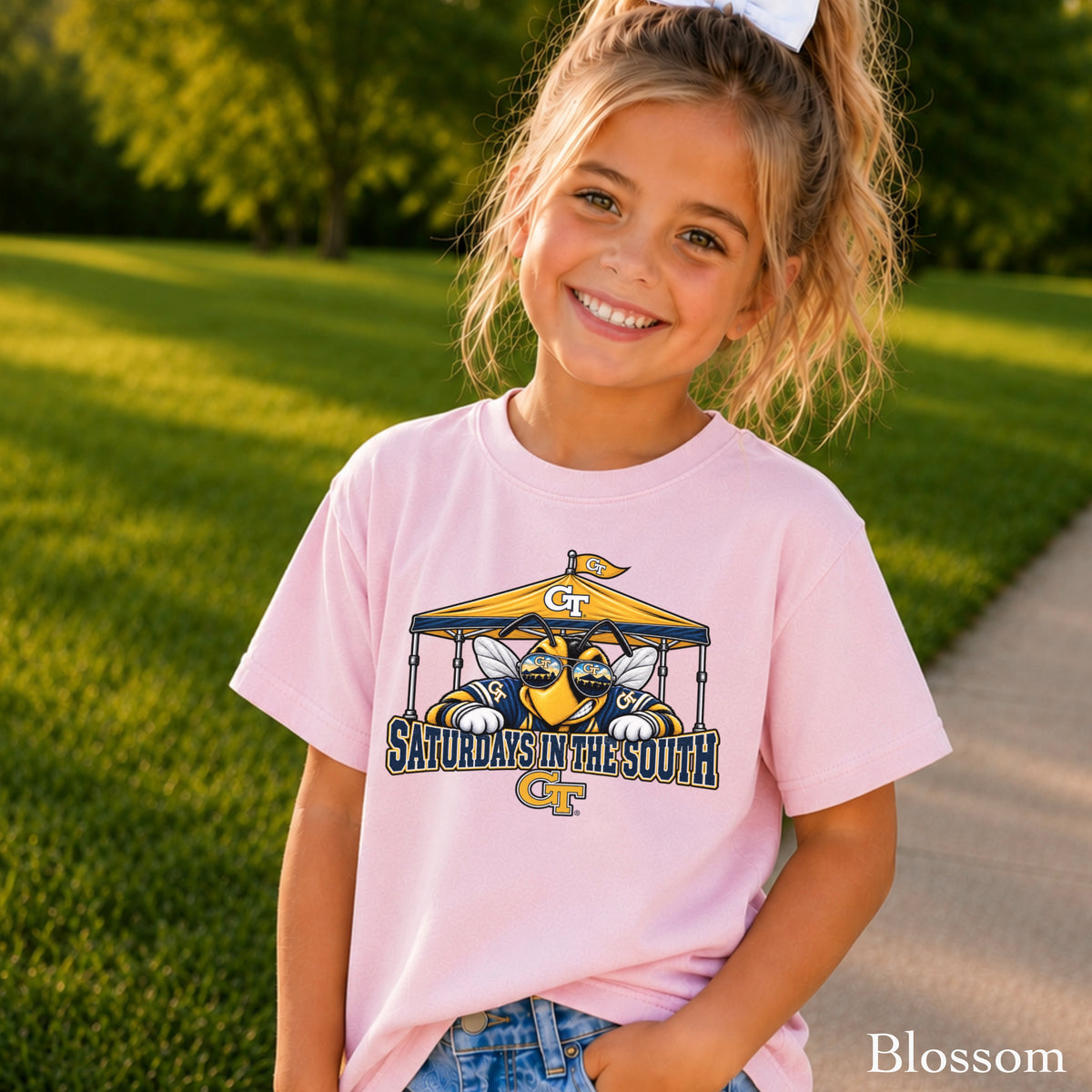 Saturdays In The South Youth Comfort Color T-Shirt