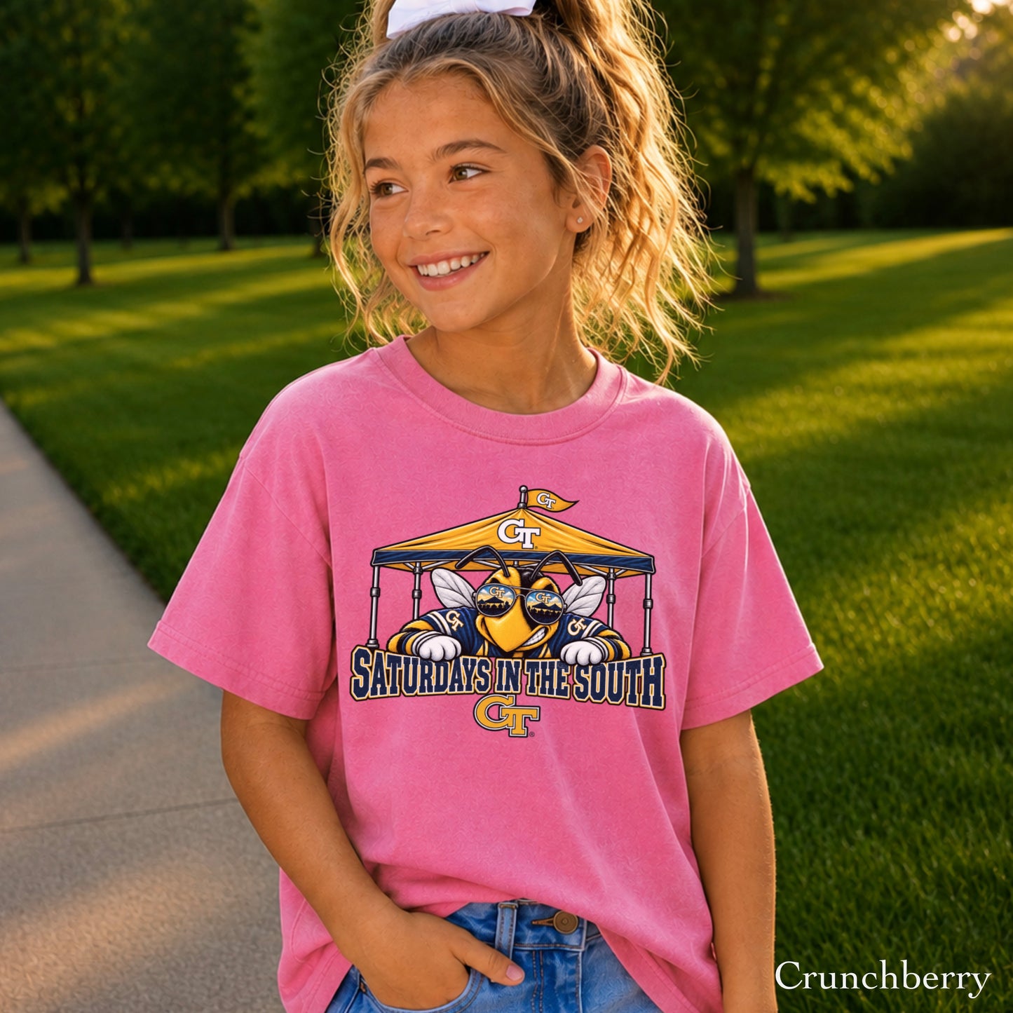 Saturdays In The South Youth Comfort Color T-Shirt