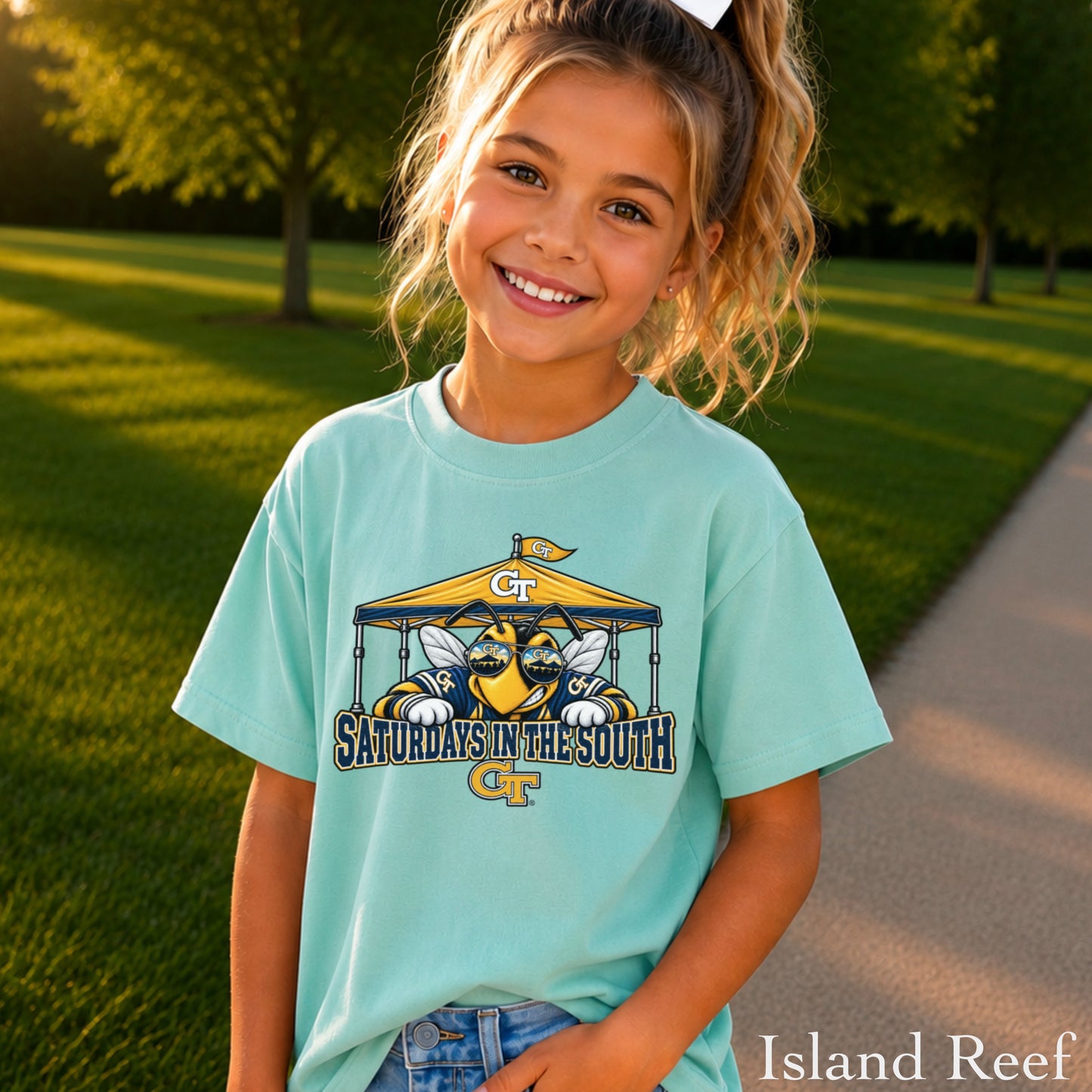 Saturdays In The South Youth Comfort Color T-Shirt