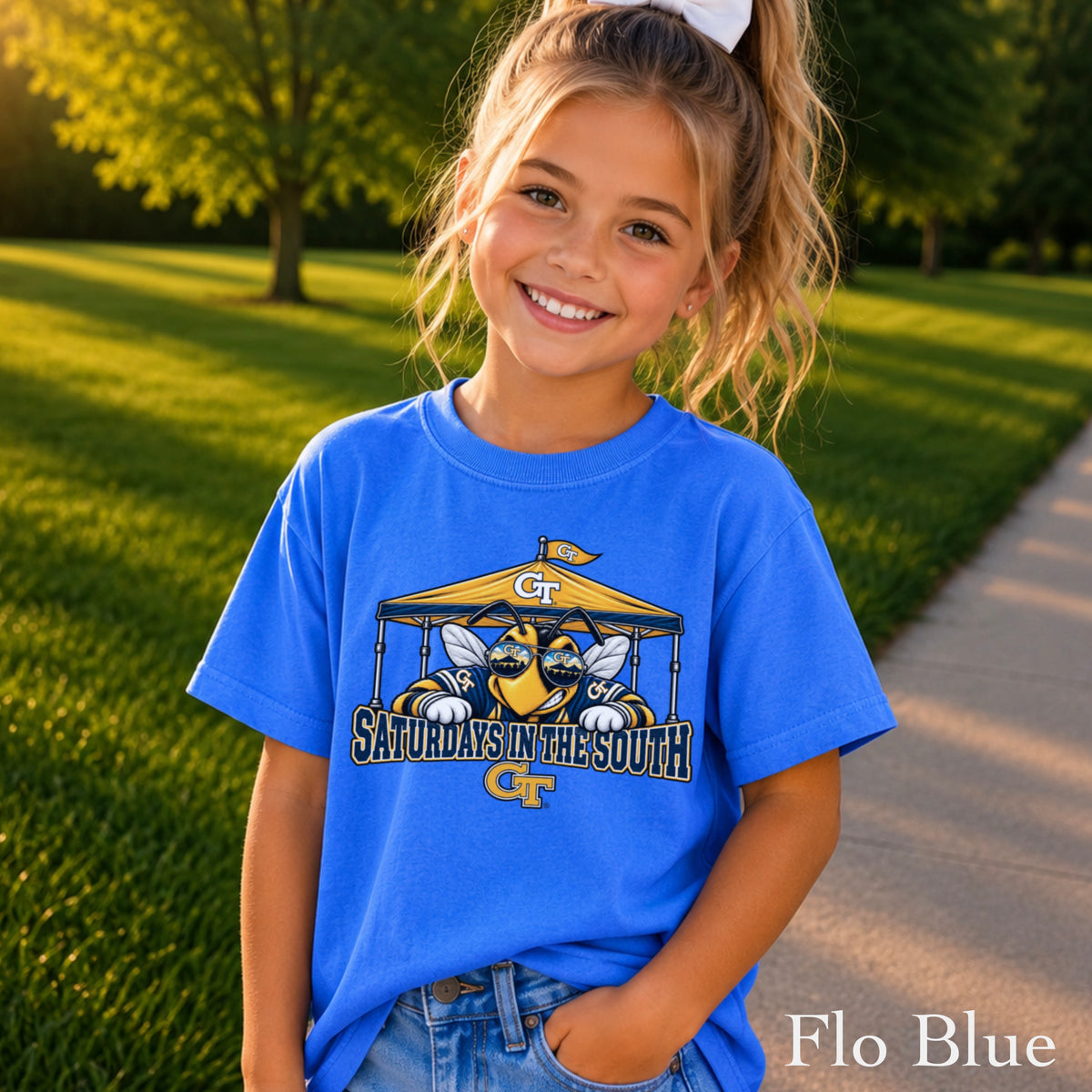Saturdays In The South Youth Comfort Color T-Shirt