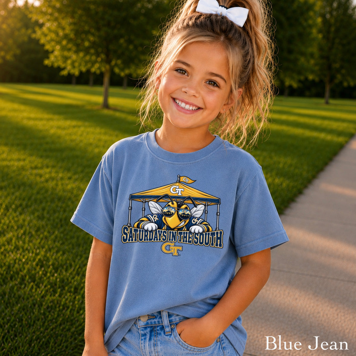 Saturdays In The South Youth Comfort Color T-Shirt