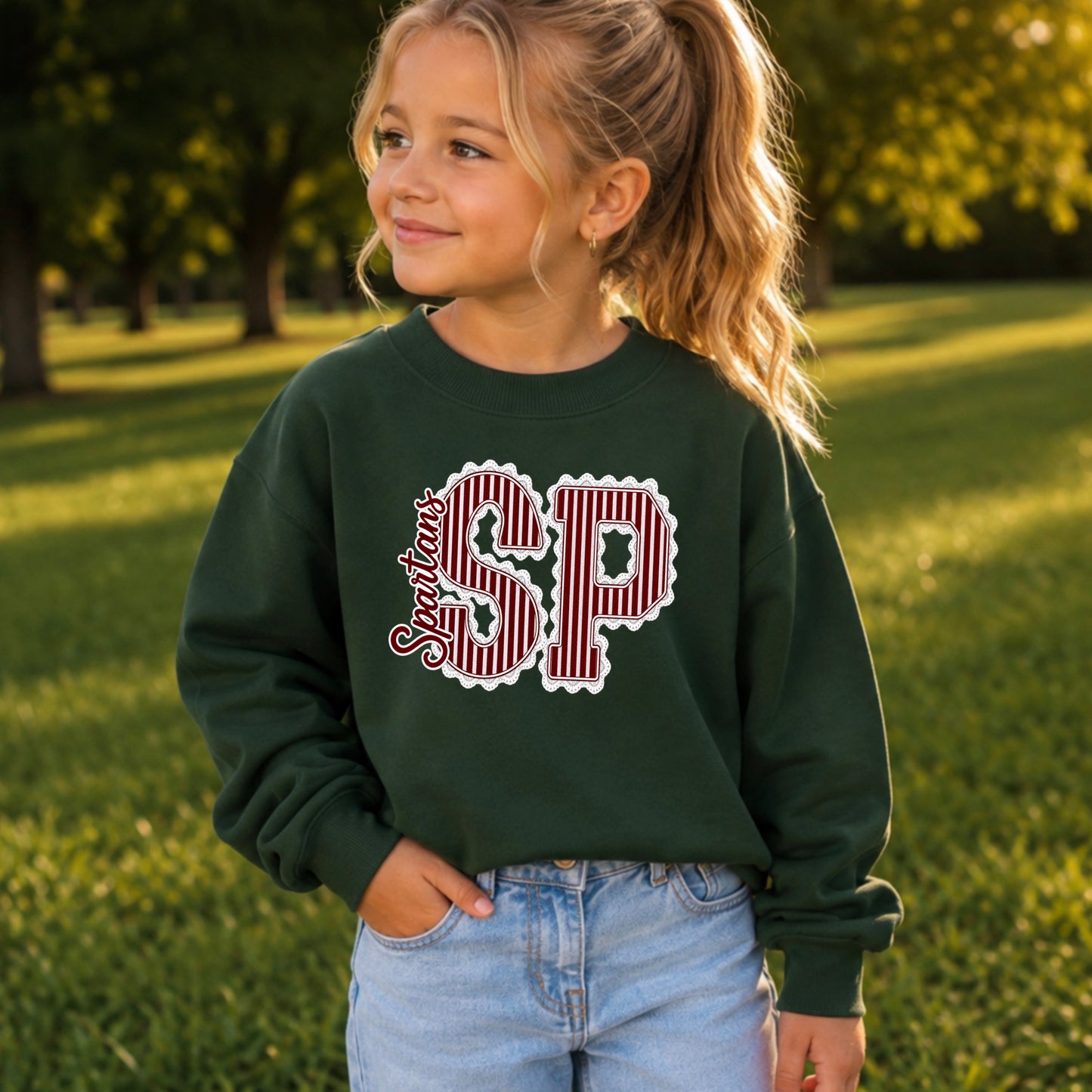 Spartans Youth Crewneck Sweatshirt on sale u til 09/11