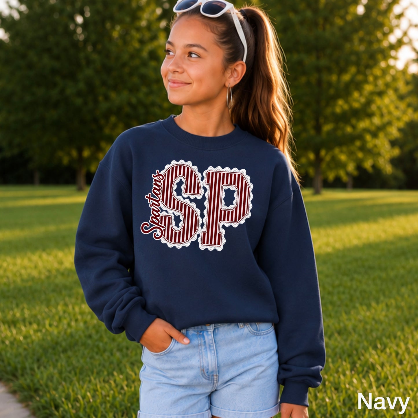 Spartans Youth Crewneck Sweatshirt on sale u til 09/11
