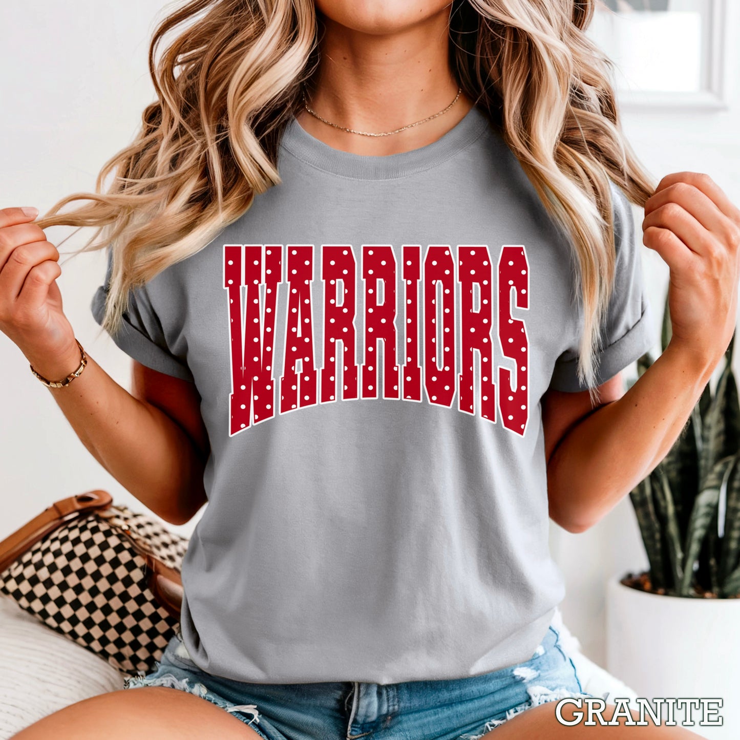 Warriors Comfort Color Graphic Tee
