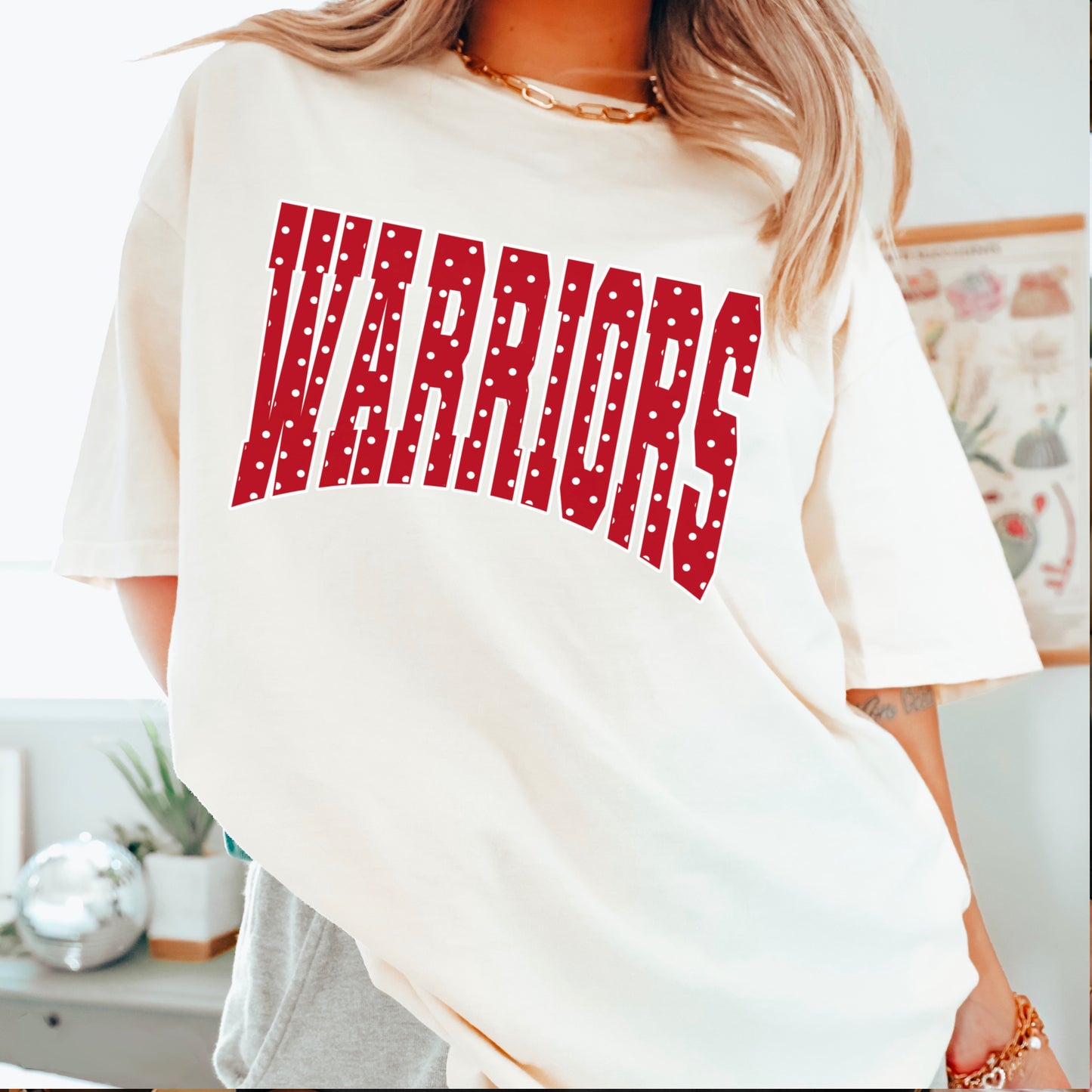 Warriors Comfort Color Graphic Tee