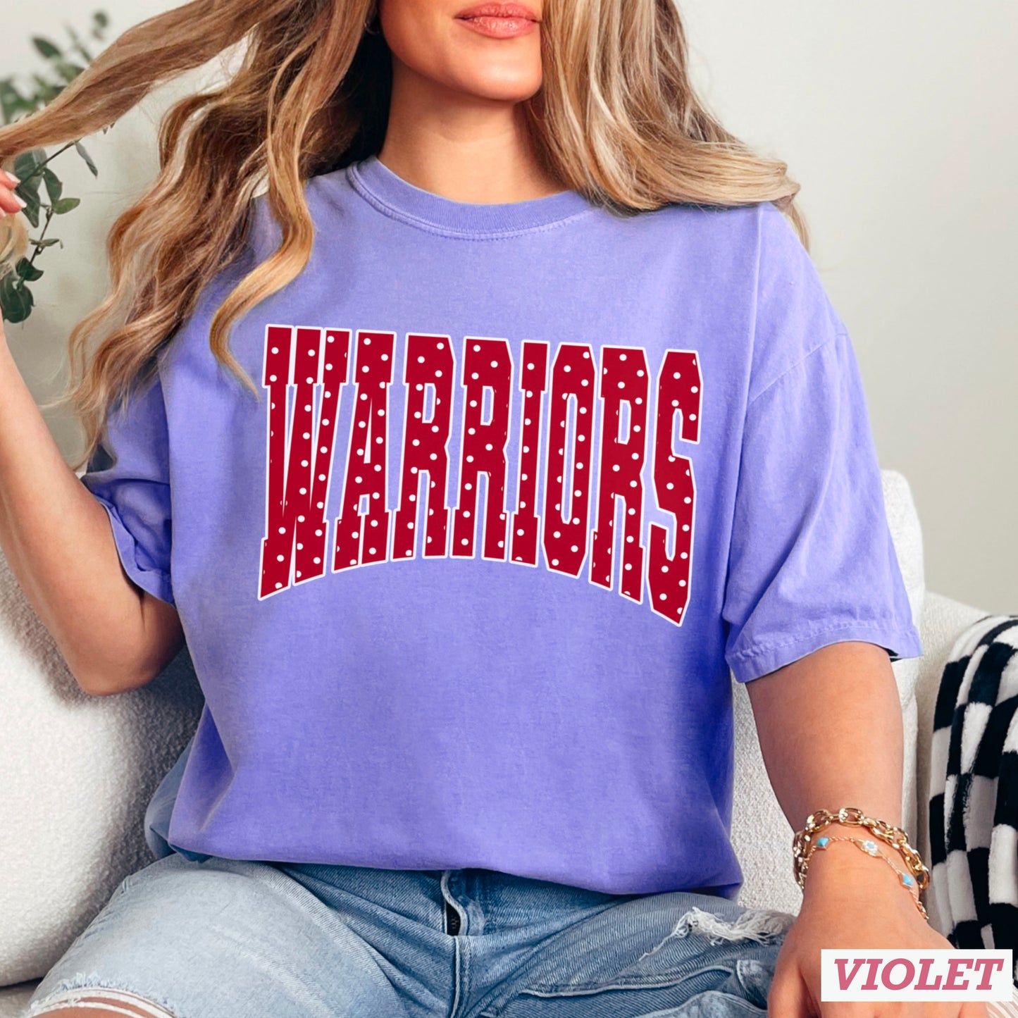 Warriors Comfort Color Graphic Tee