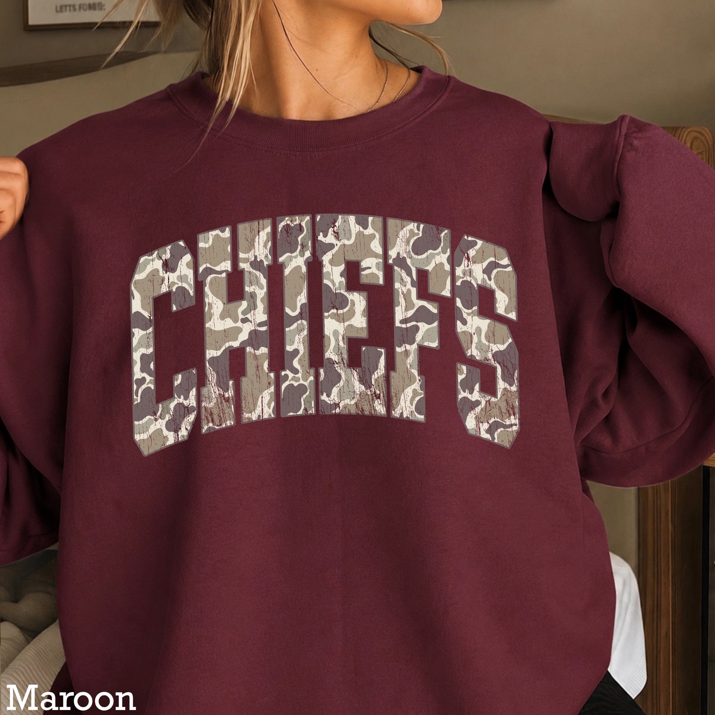 Chiefs Camo Crewneck Sweatshirt
