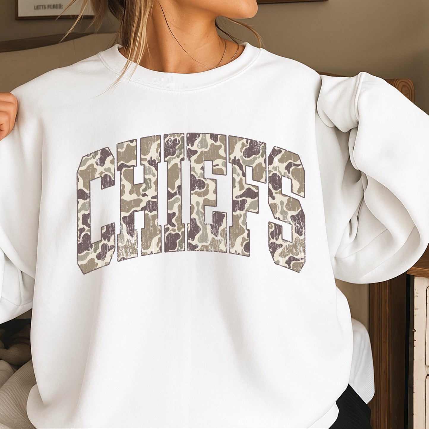 Chiefs Camo Crewneck Sweatshirt