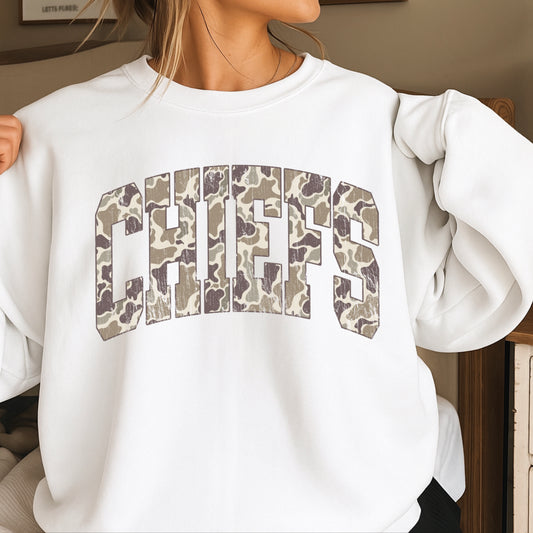 Chiefs Camo Crewneck Sweatshirt