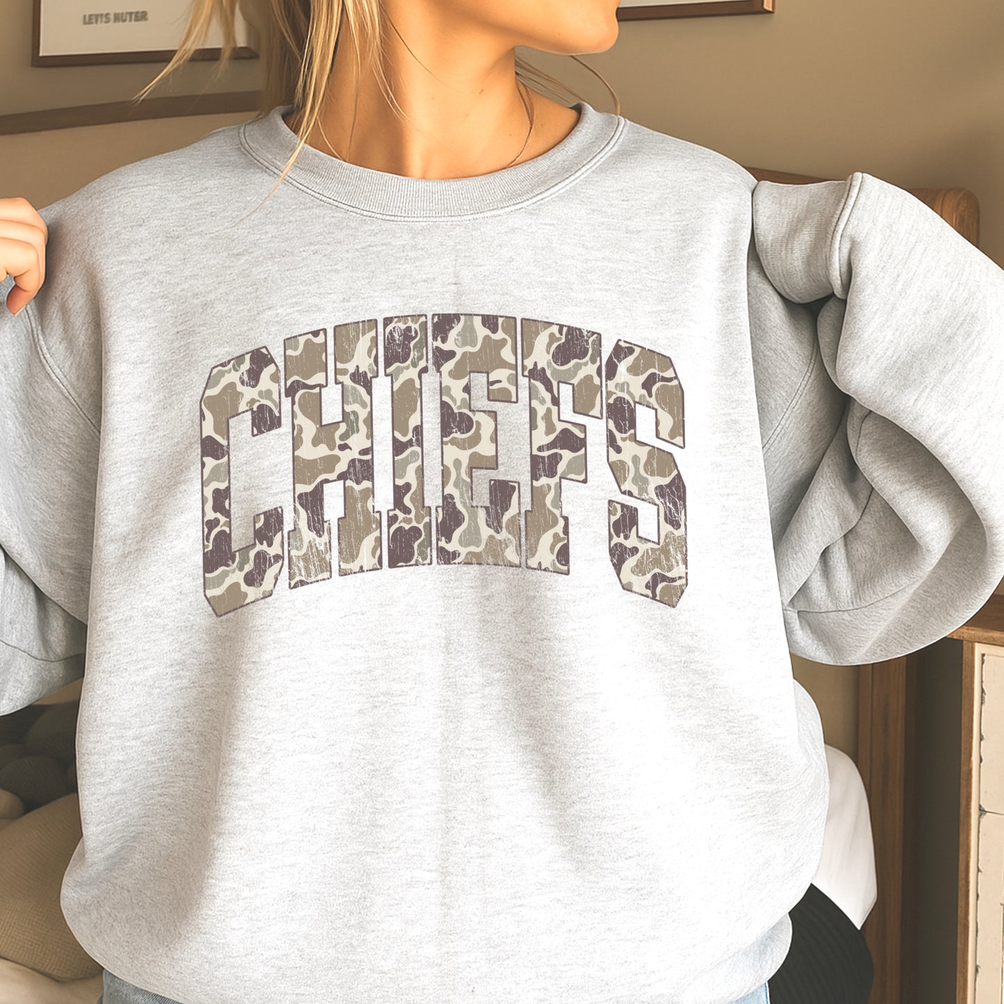 Chiefs Camo Crewneck Sweatshirt