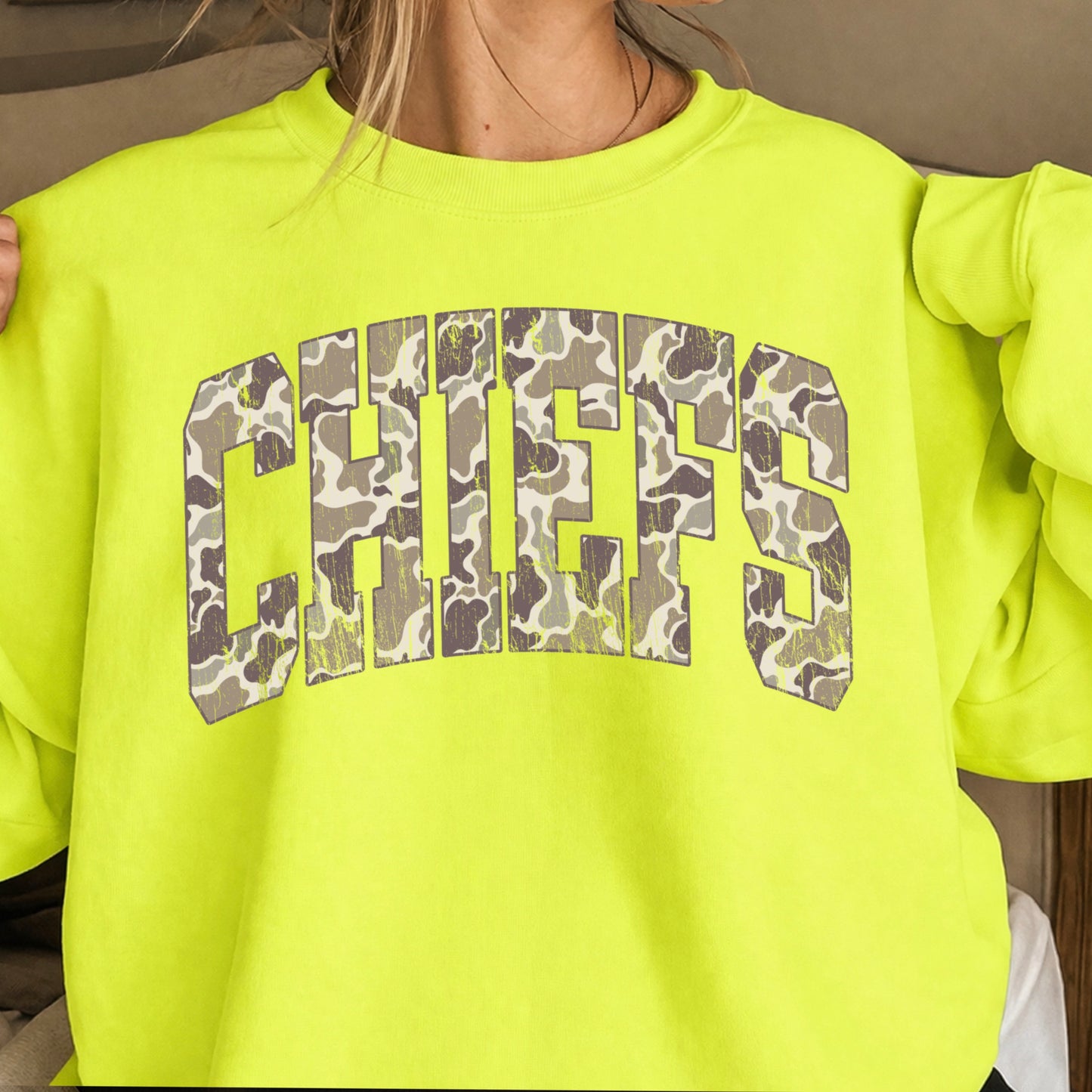 Chiefs Camo Crewneck Sweatshirt