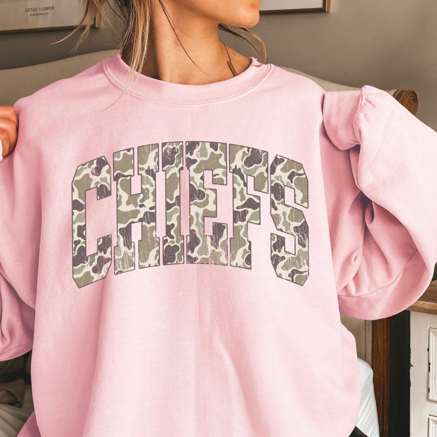 Chiefs Camo Crewneck Sweatshirt