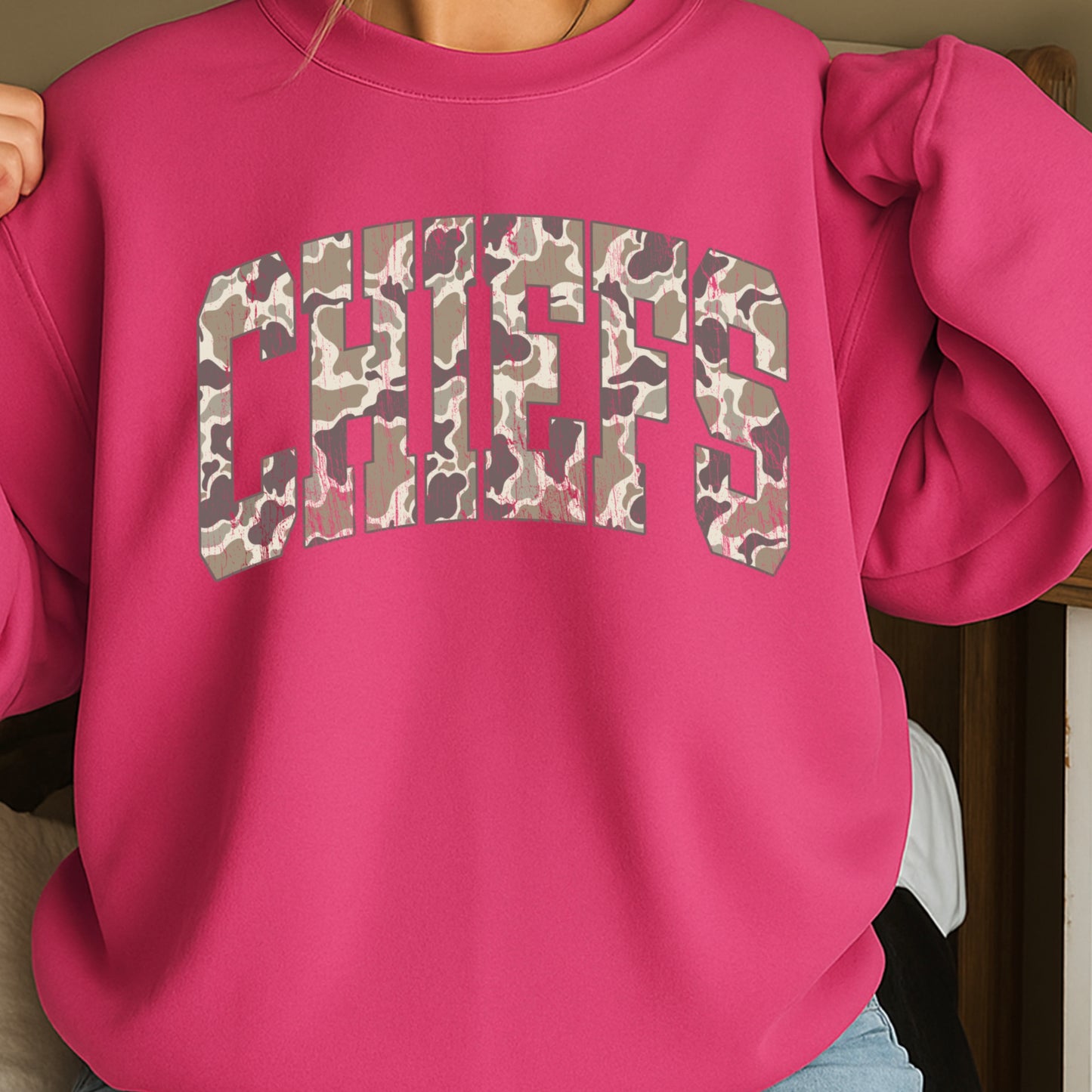 Chiefs Camo Crewneck Sweatshirt