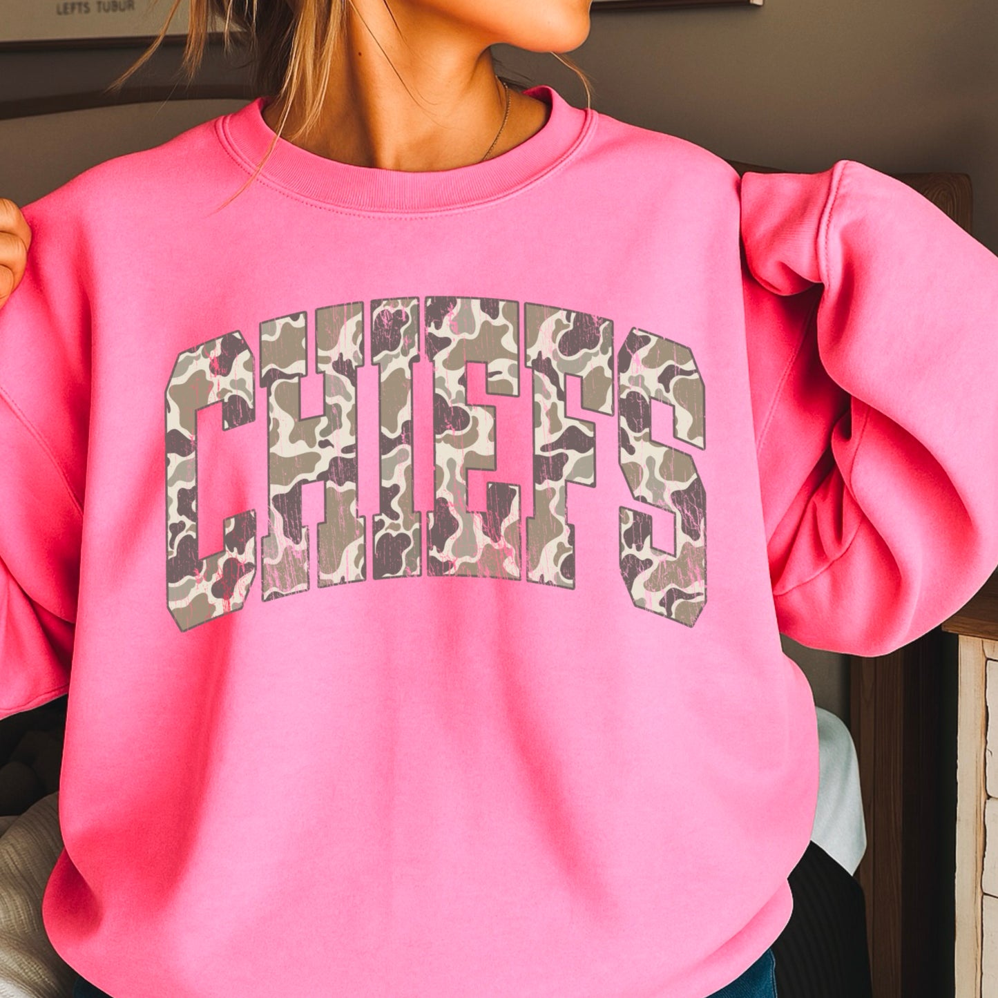 Chiefs Camo Crewneck Sweatshirt