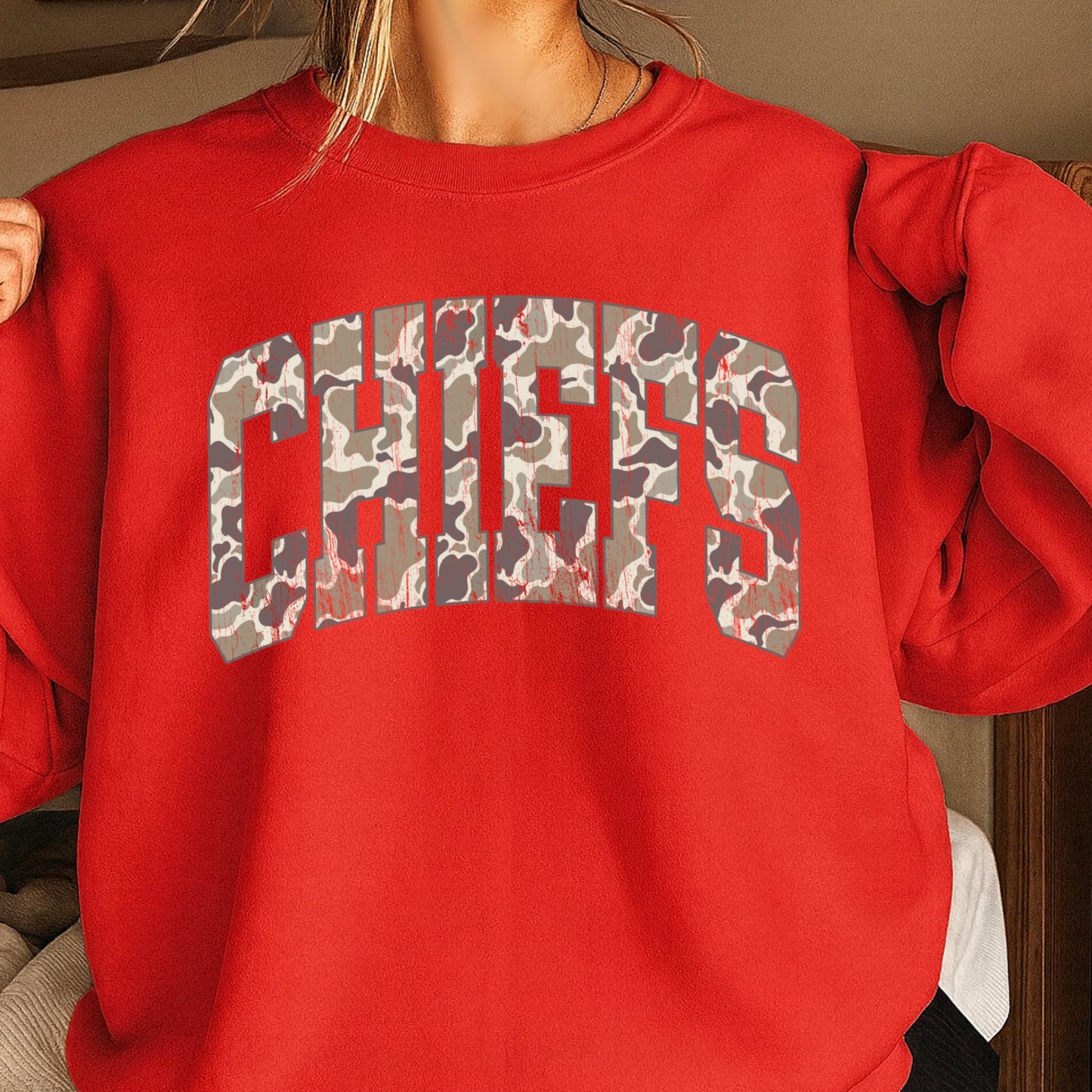Chiefs Camo Crewneck Sweatshirt